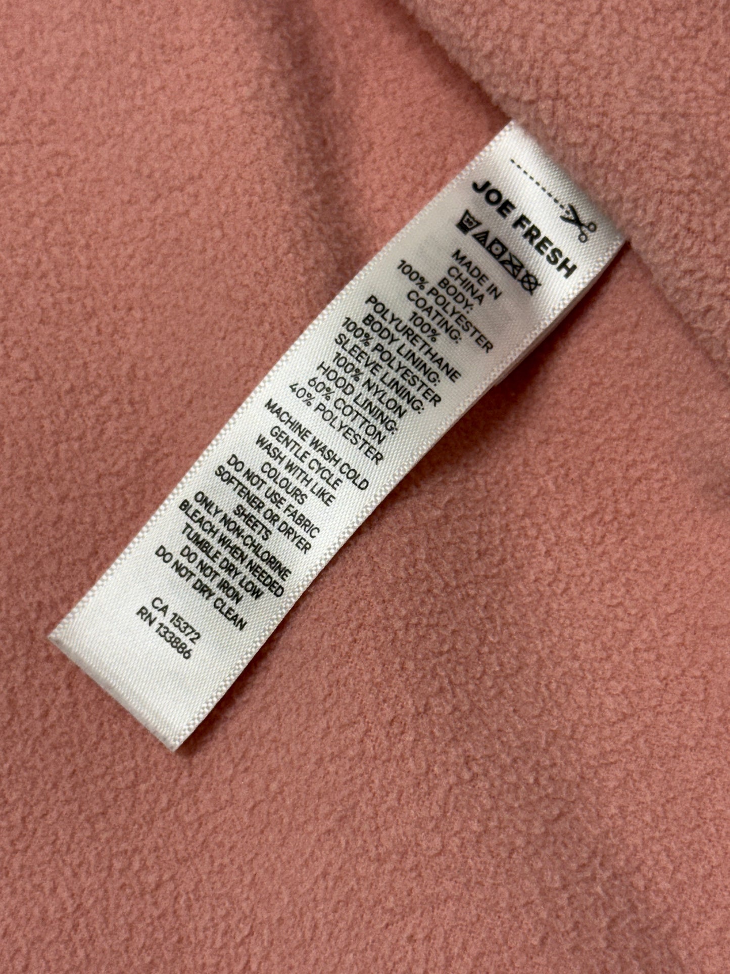 Joe Fresh Rain Jacket 4T