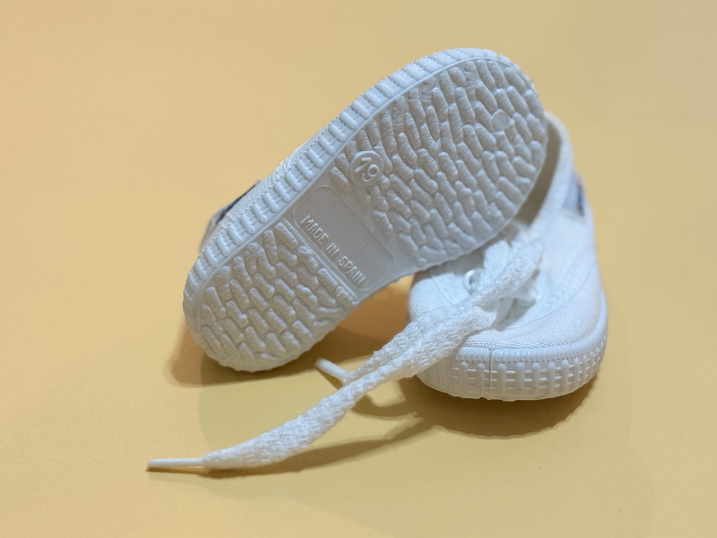 Size 3 infant Sneakers Made in Spain