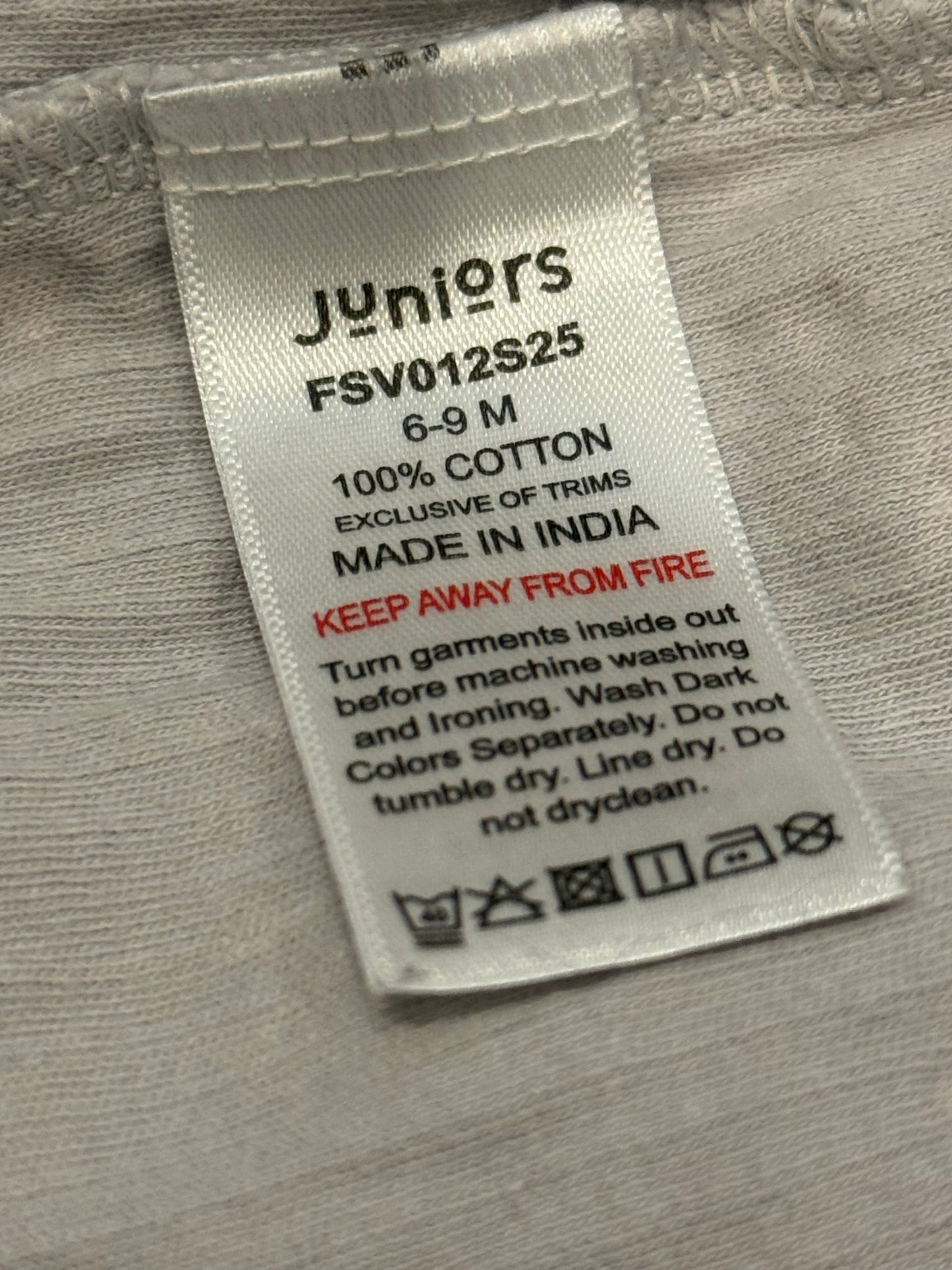 Juniors Cotton Sleeper 6-9m