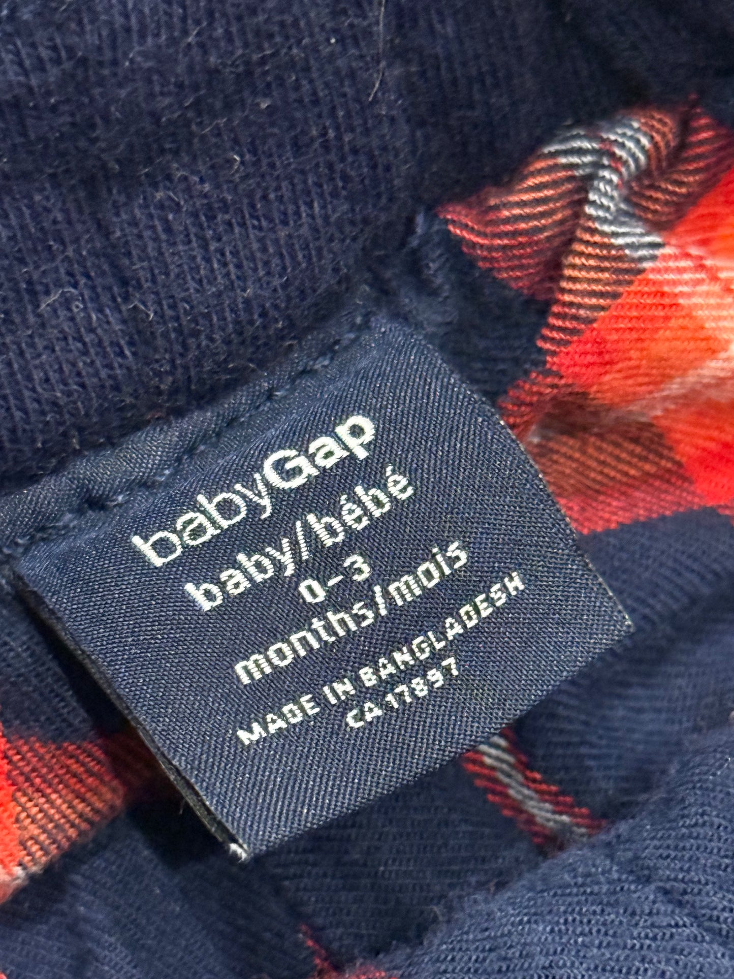 0-3m Baby Gap lined Pants