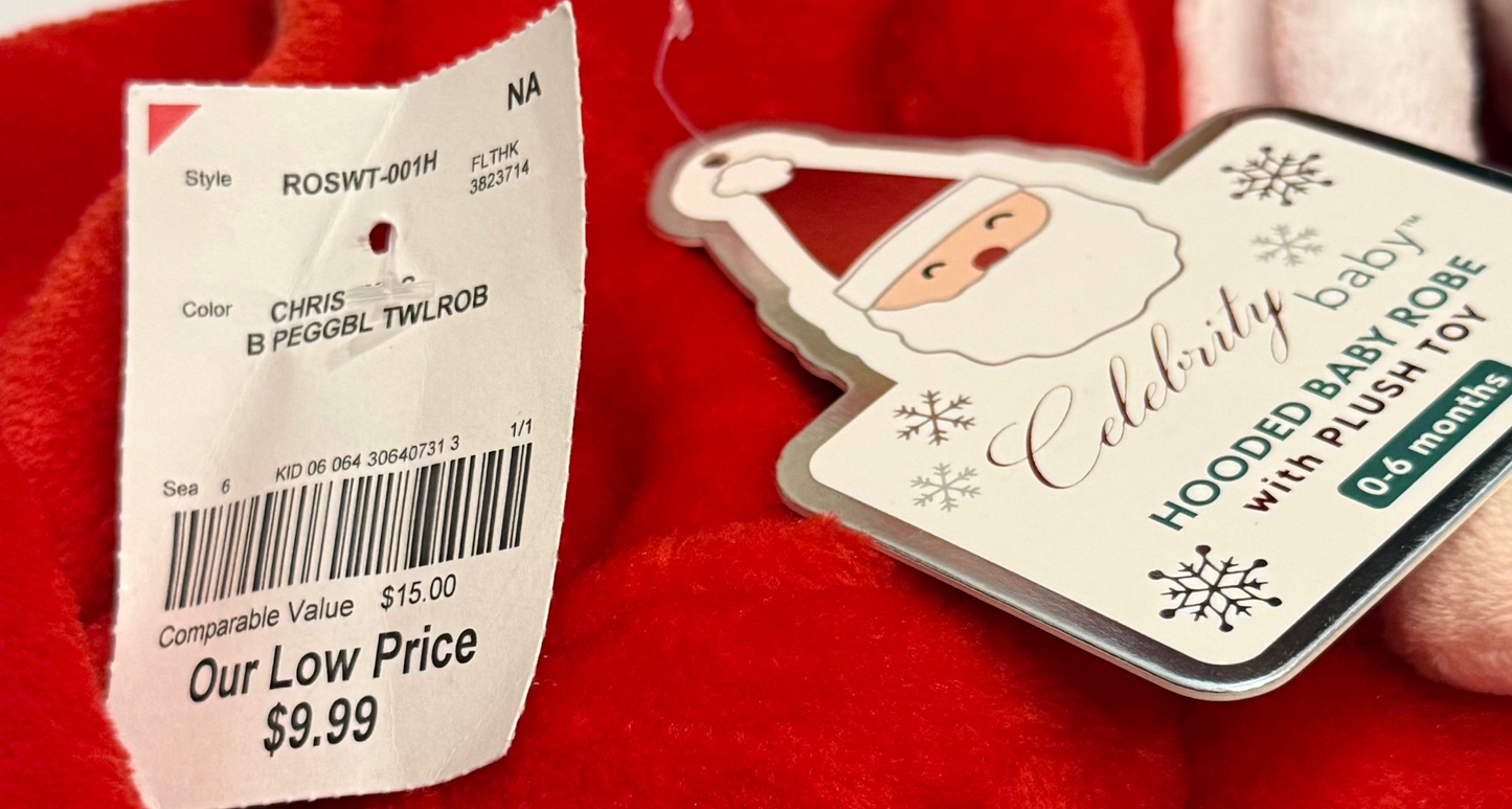 Santa Robe with Santa Toy NWT