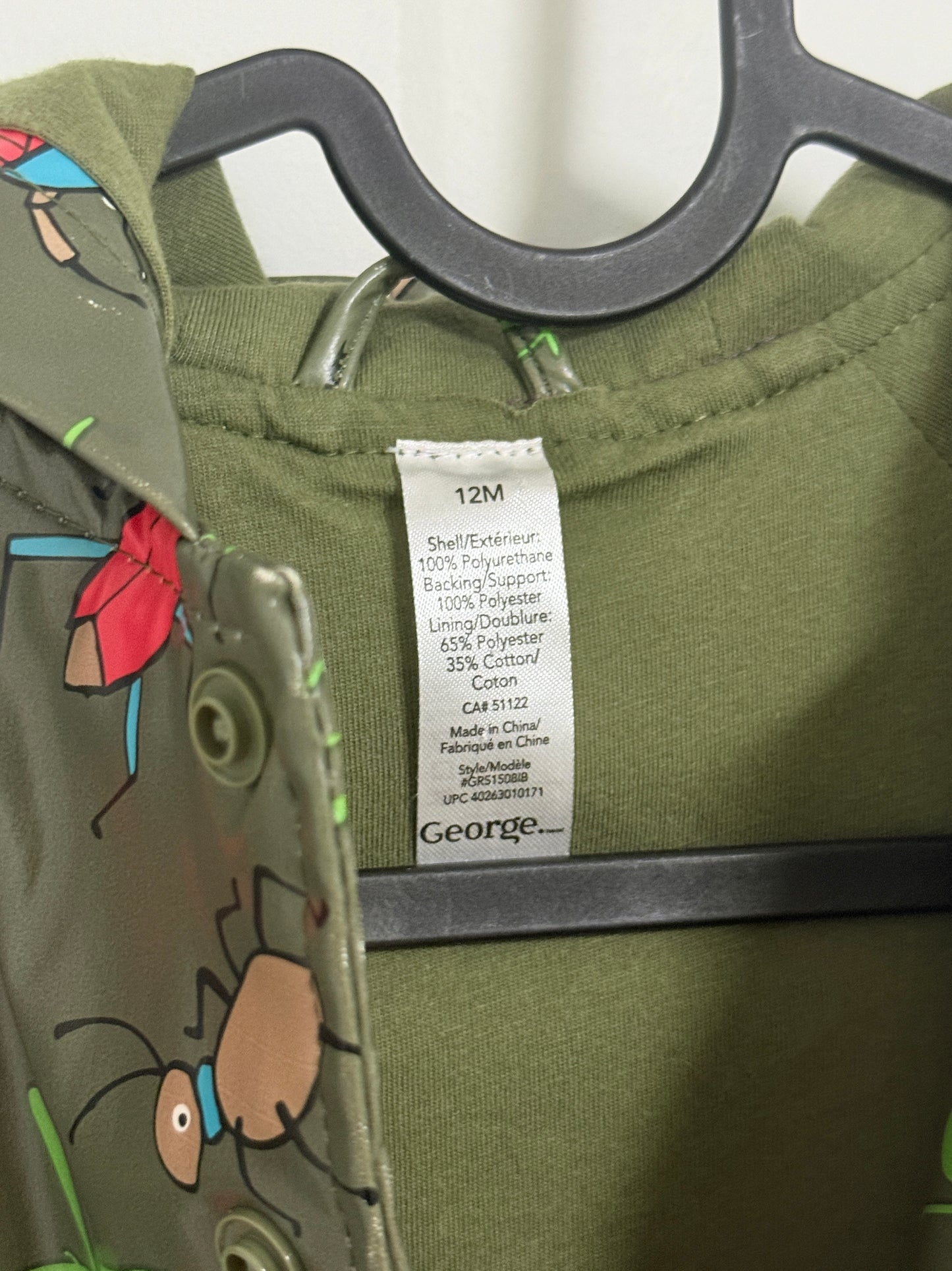 George 12m Bug Raincoat
