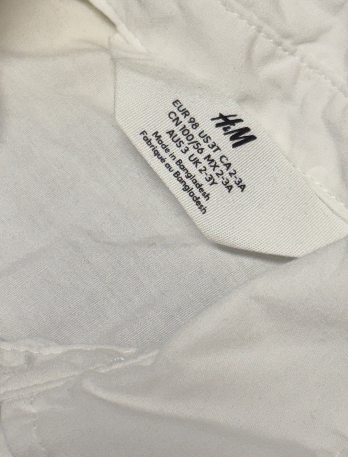 H&M Button Up Cotton Shirt 2-3T