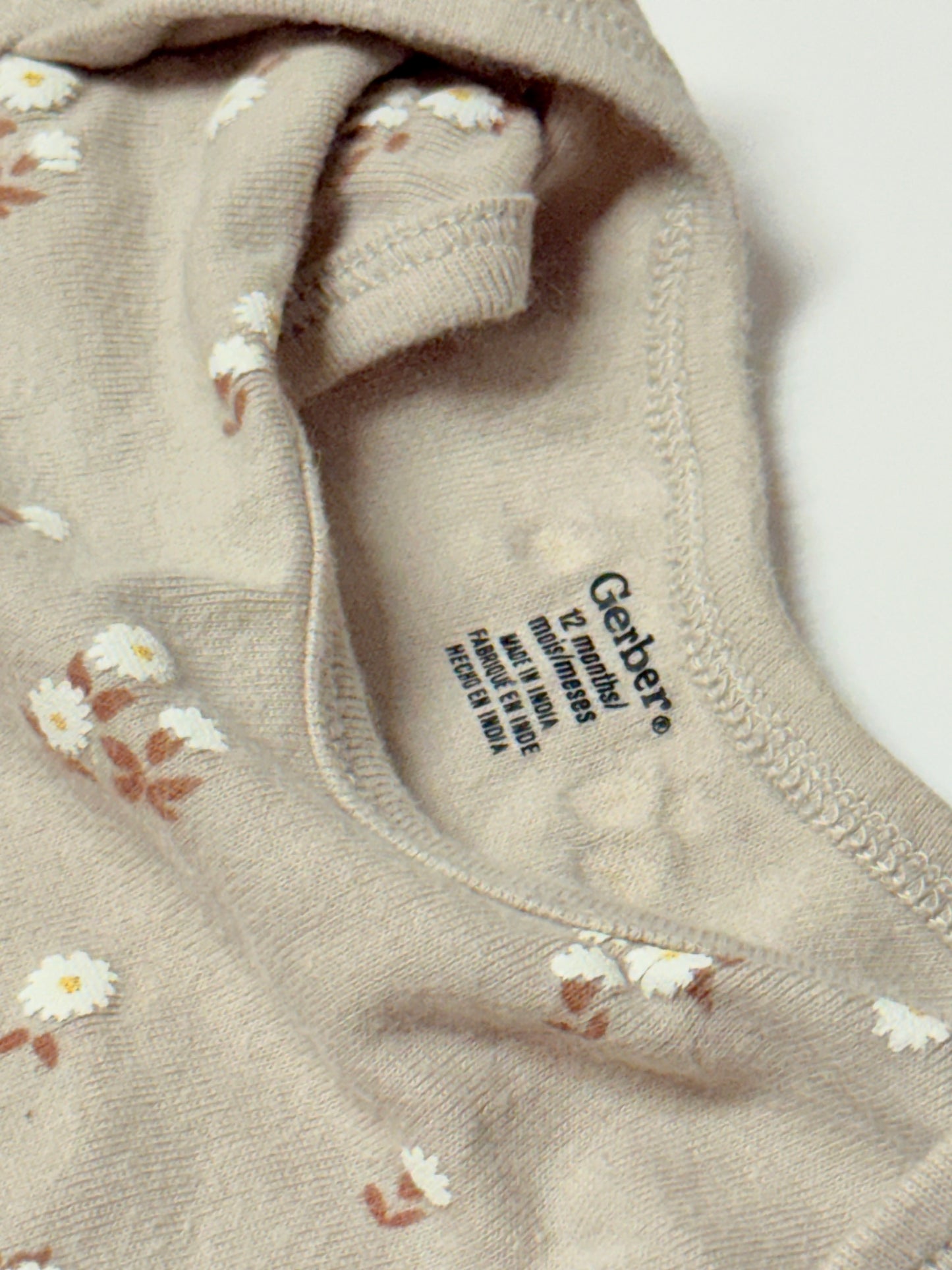 Gerber 12m Floral Onesie