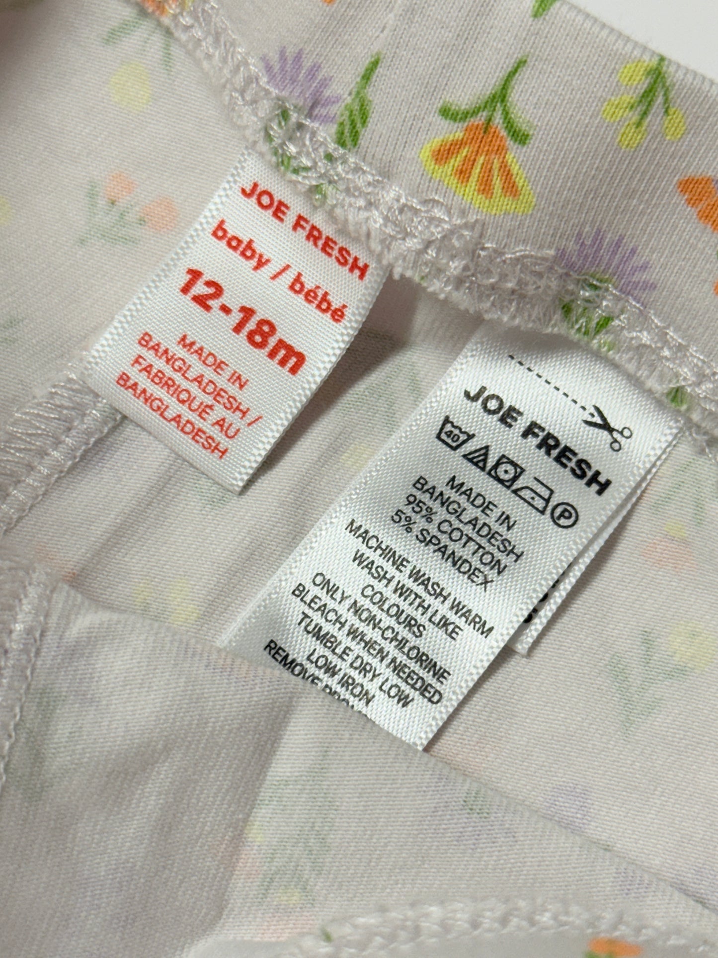 Joe Fresh 12-18m Floral Shorts