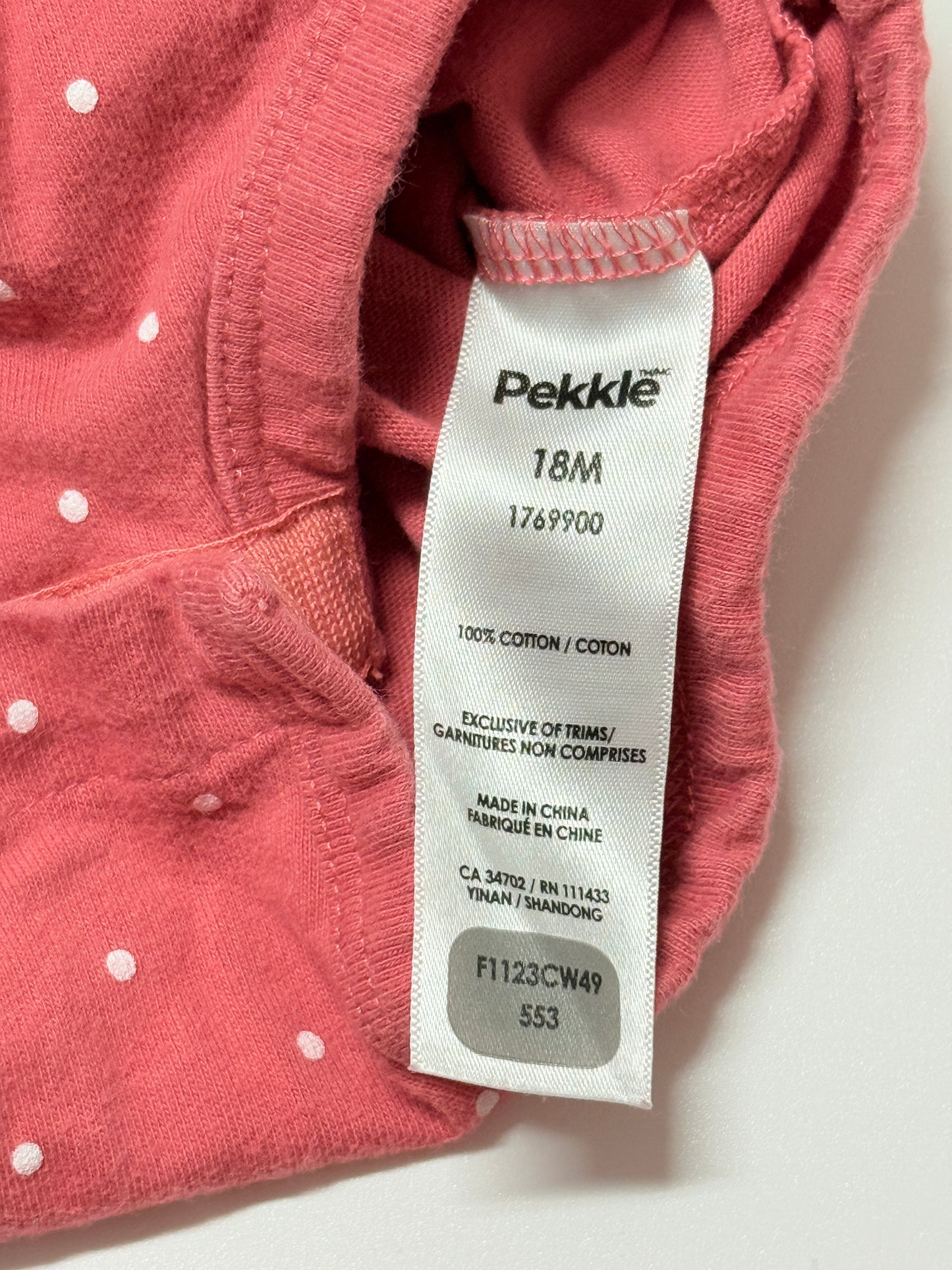 Pekkle 18m Onesie