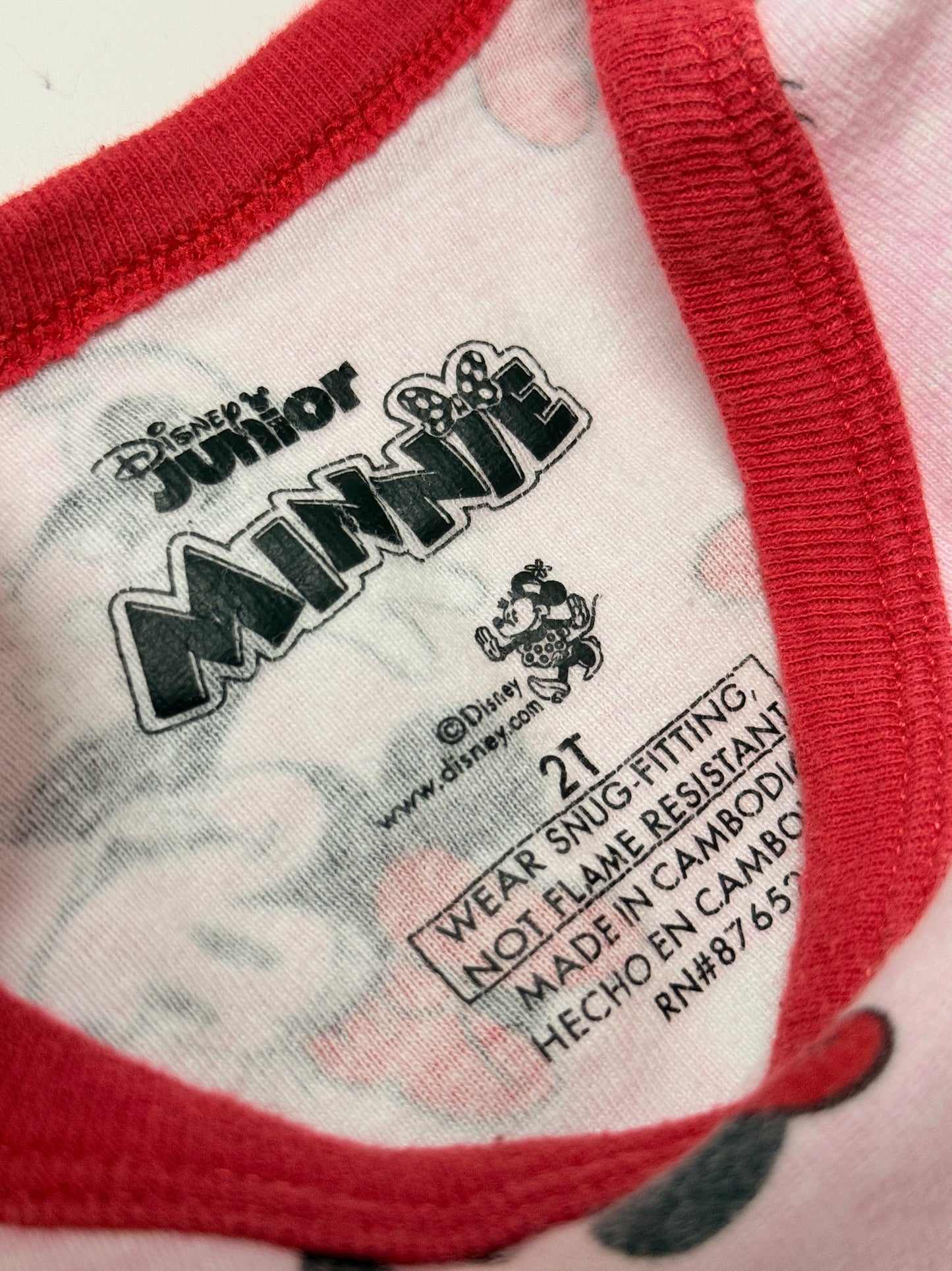 Minnie Mouse 2T 2pc PJS