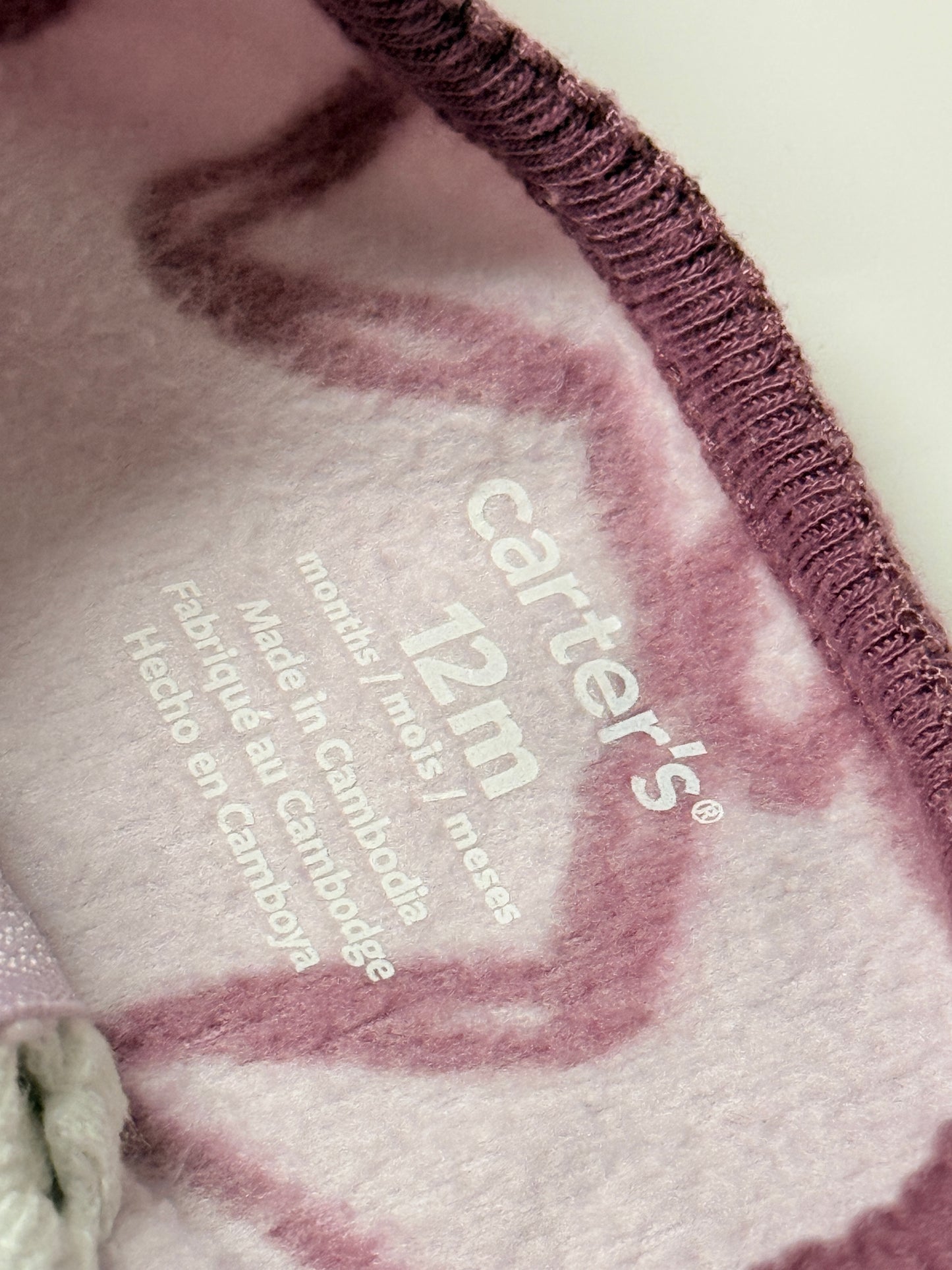 Carter's Fleece Sleeper Star Print 12m