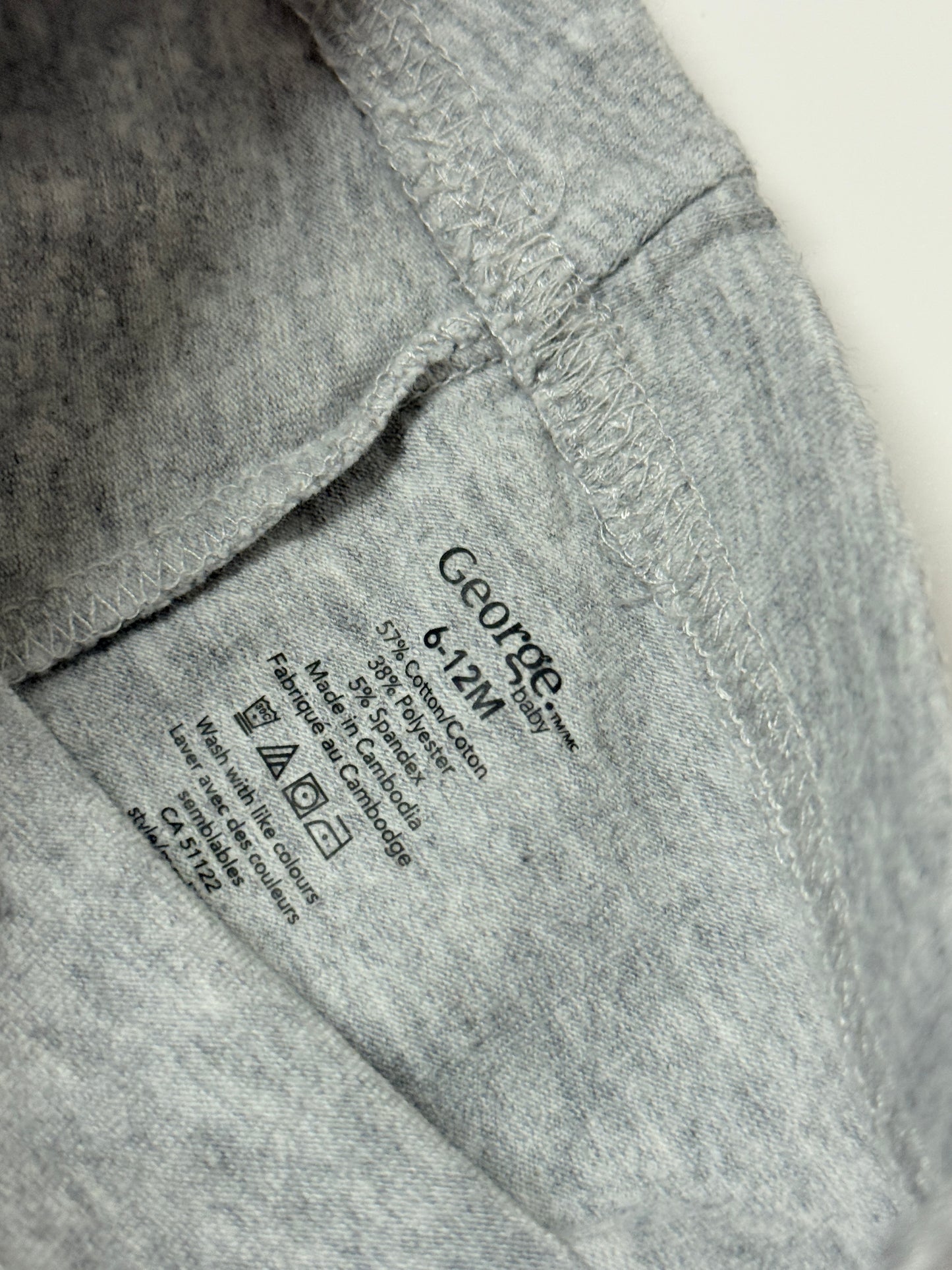 George 6-12m Grey leggings