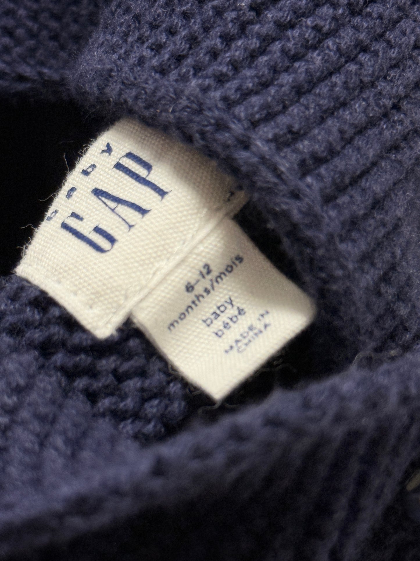 Baby Gap 6-12m Bear Knit Sweater