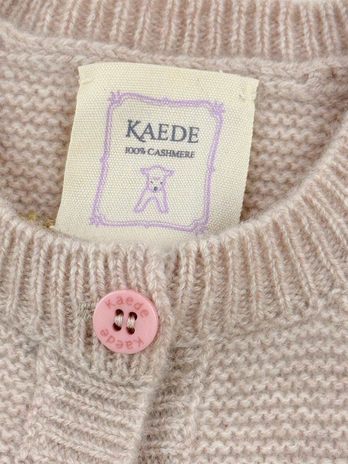 Kaede Cashmere Cable Knit Cardigan 5-6Y