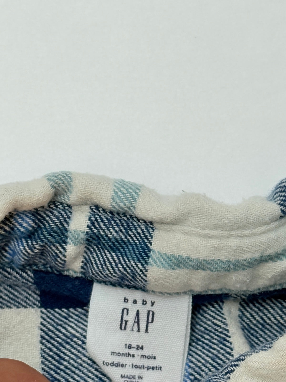 Baby Gap Plaid Flannel Shirt 18-24M