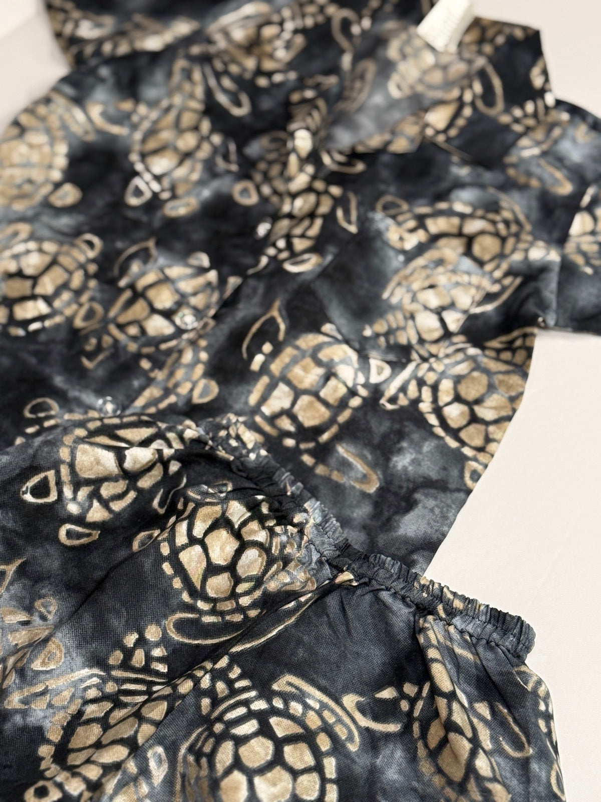 Ocean Blue Apparel Sea Turtle Batik Shirt Shorts Set S 2/3Y