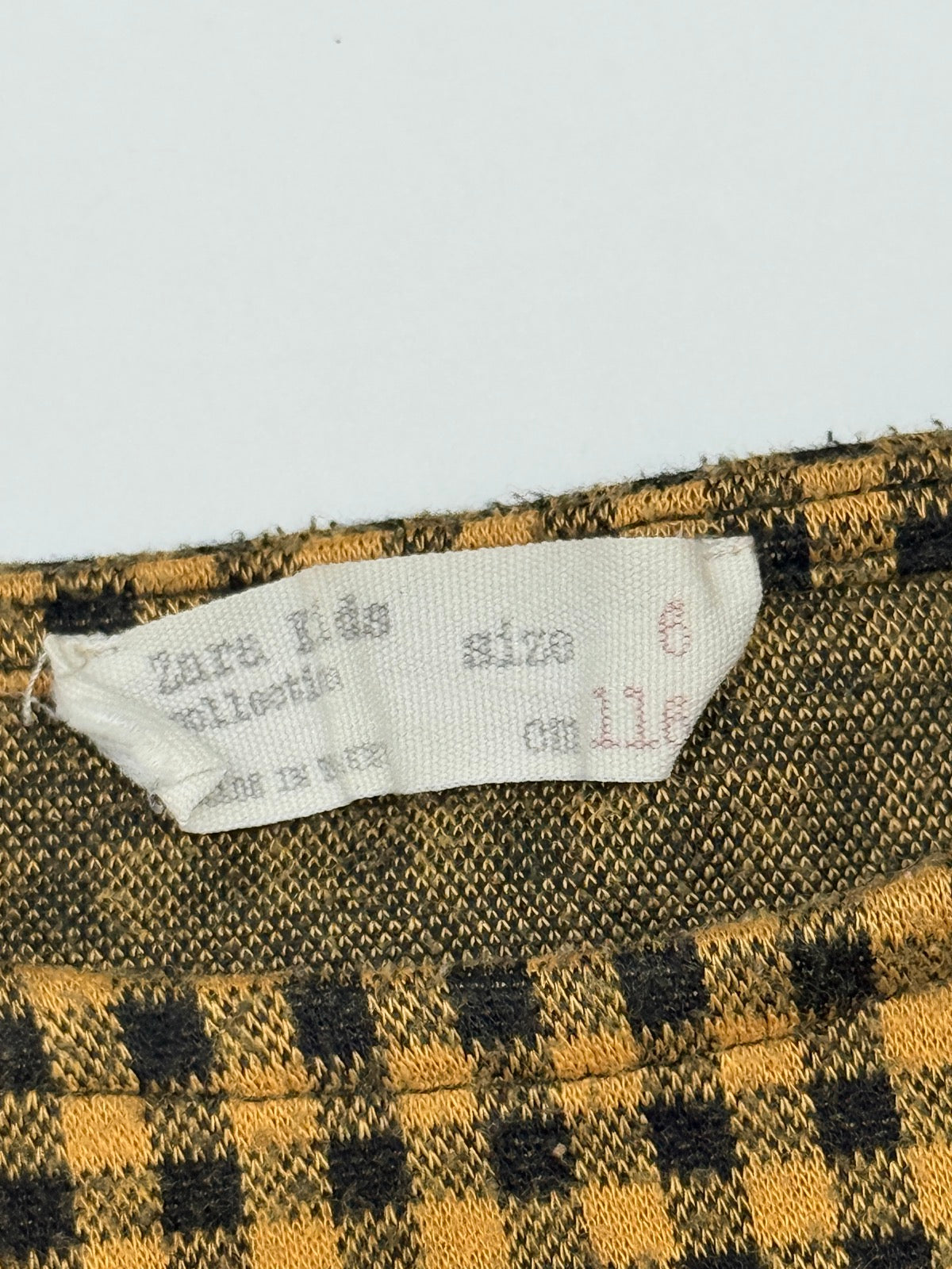 Zara Kids Gingham Check Dress 6Y
