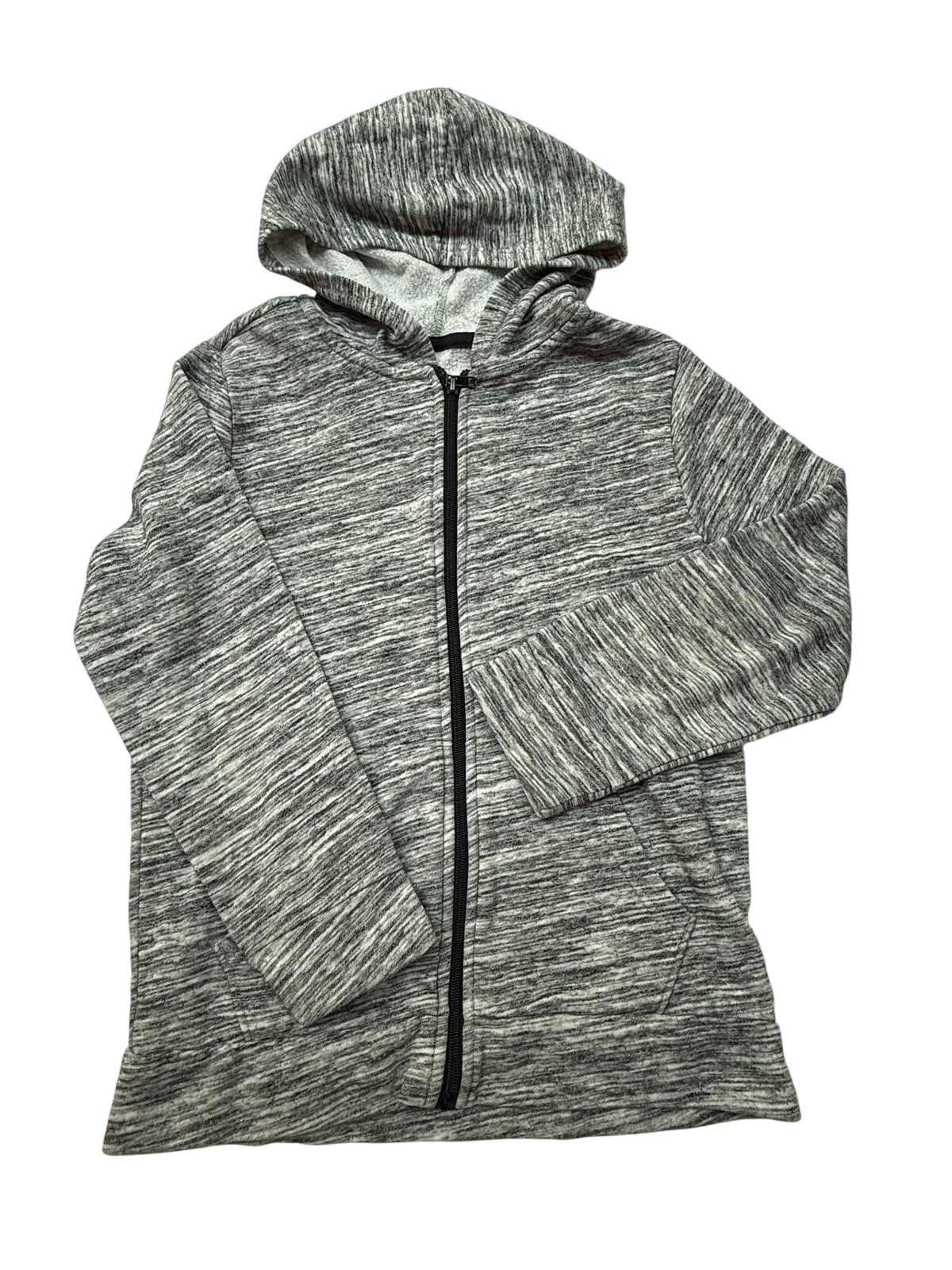 Unknown Gray Marled Zip-Up Hoodie size 12-14