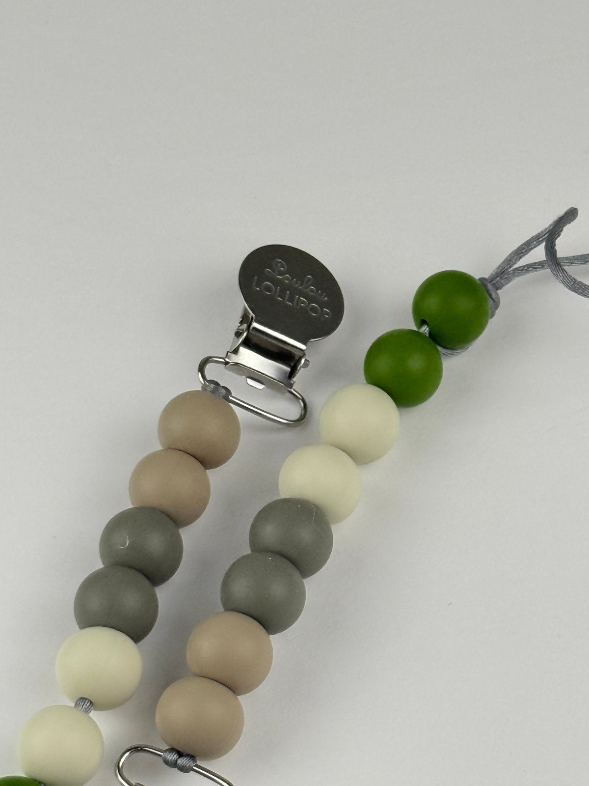 Loulou Lollipop Silicone Bead Pacifier Clip