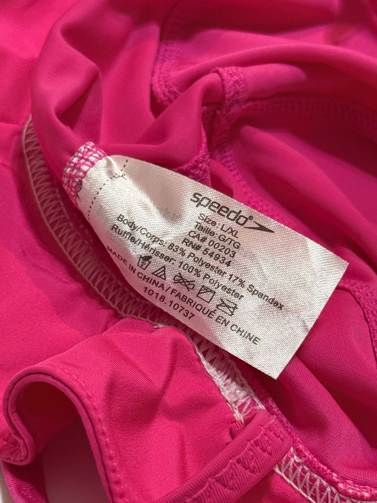 Chapeau de soleil à volants rose Speedo T. L-XL