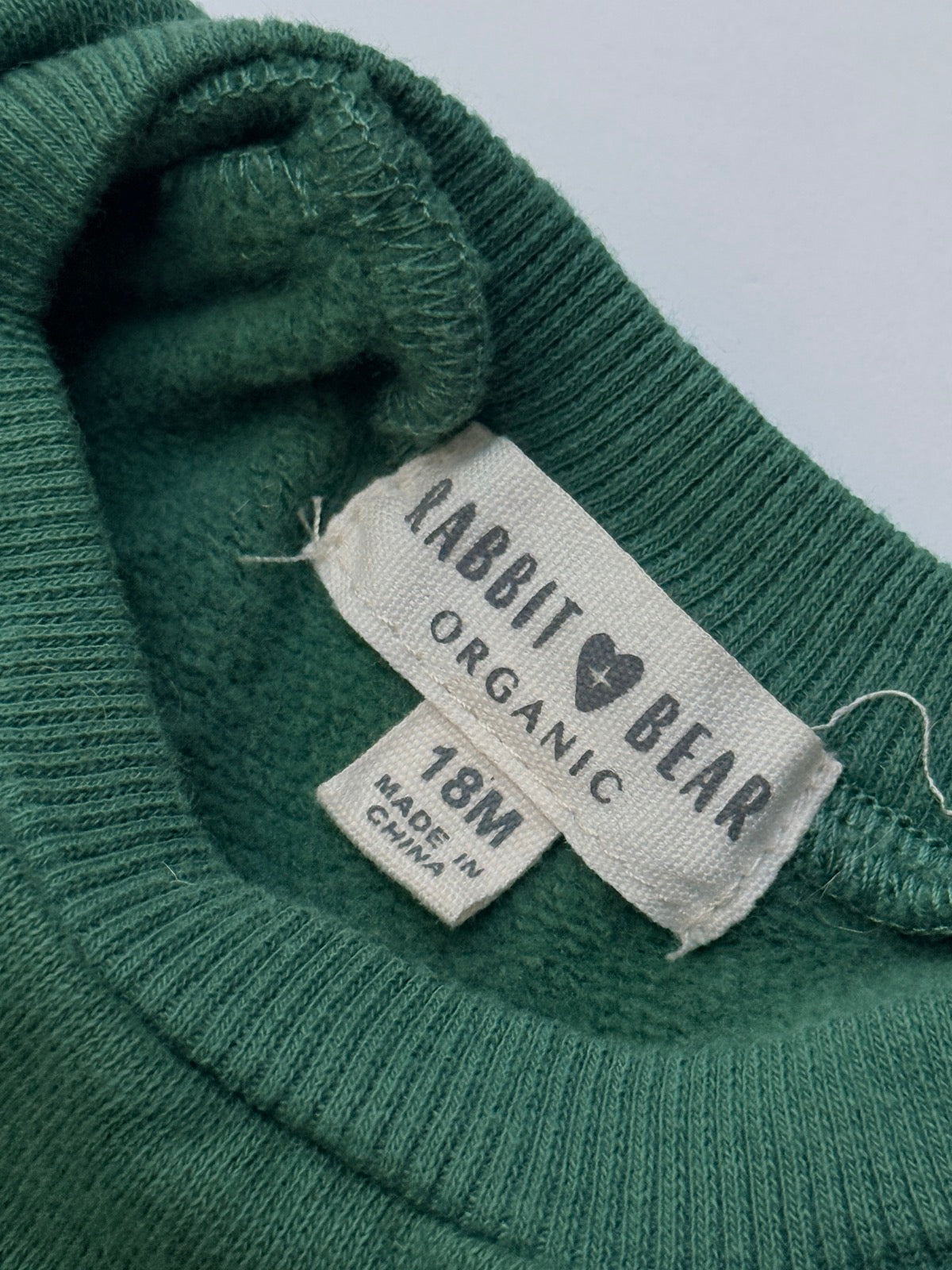 Rabbit Bear Organic Jolly Sweatshirt 18M