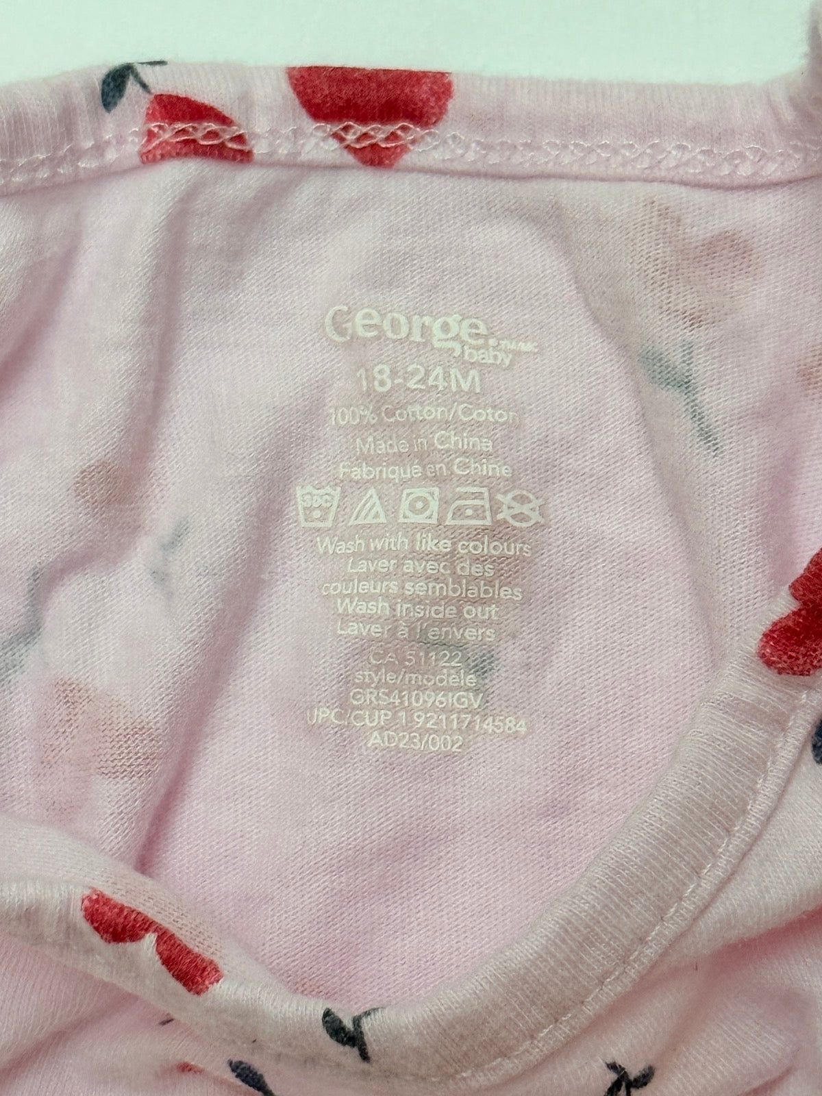 George Baby Heart Print Dress 18-24M