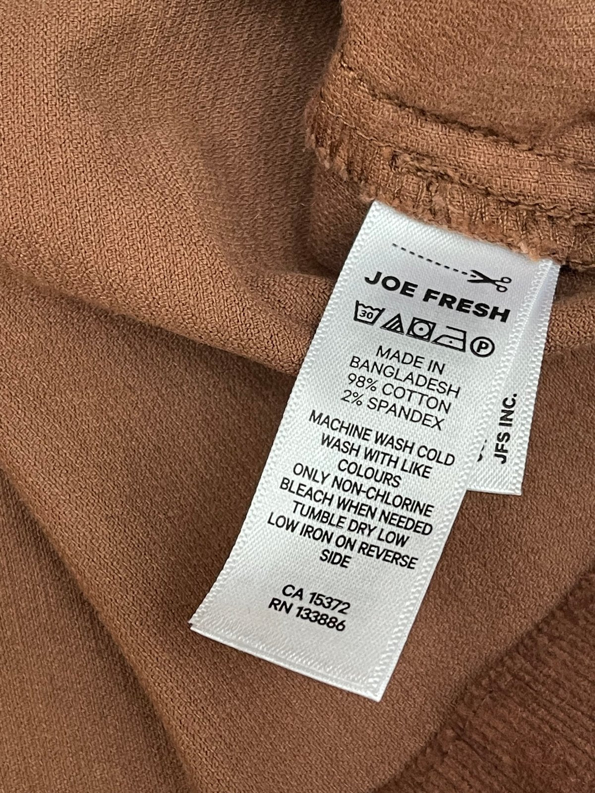 Joe Fresh Brown Corduroy Pinafore Dress Size 5