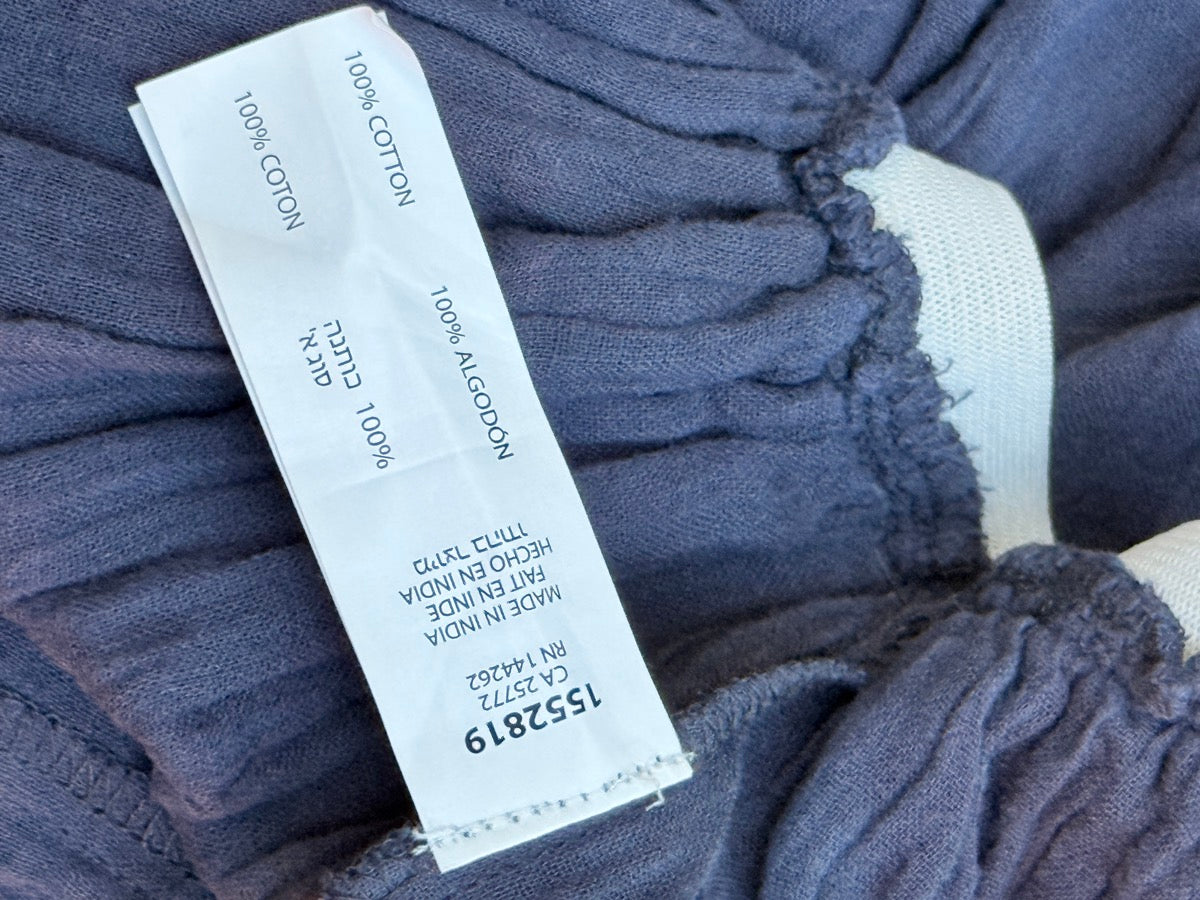Dex Navy Cotton Gauze Skirt Size S 10Y+