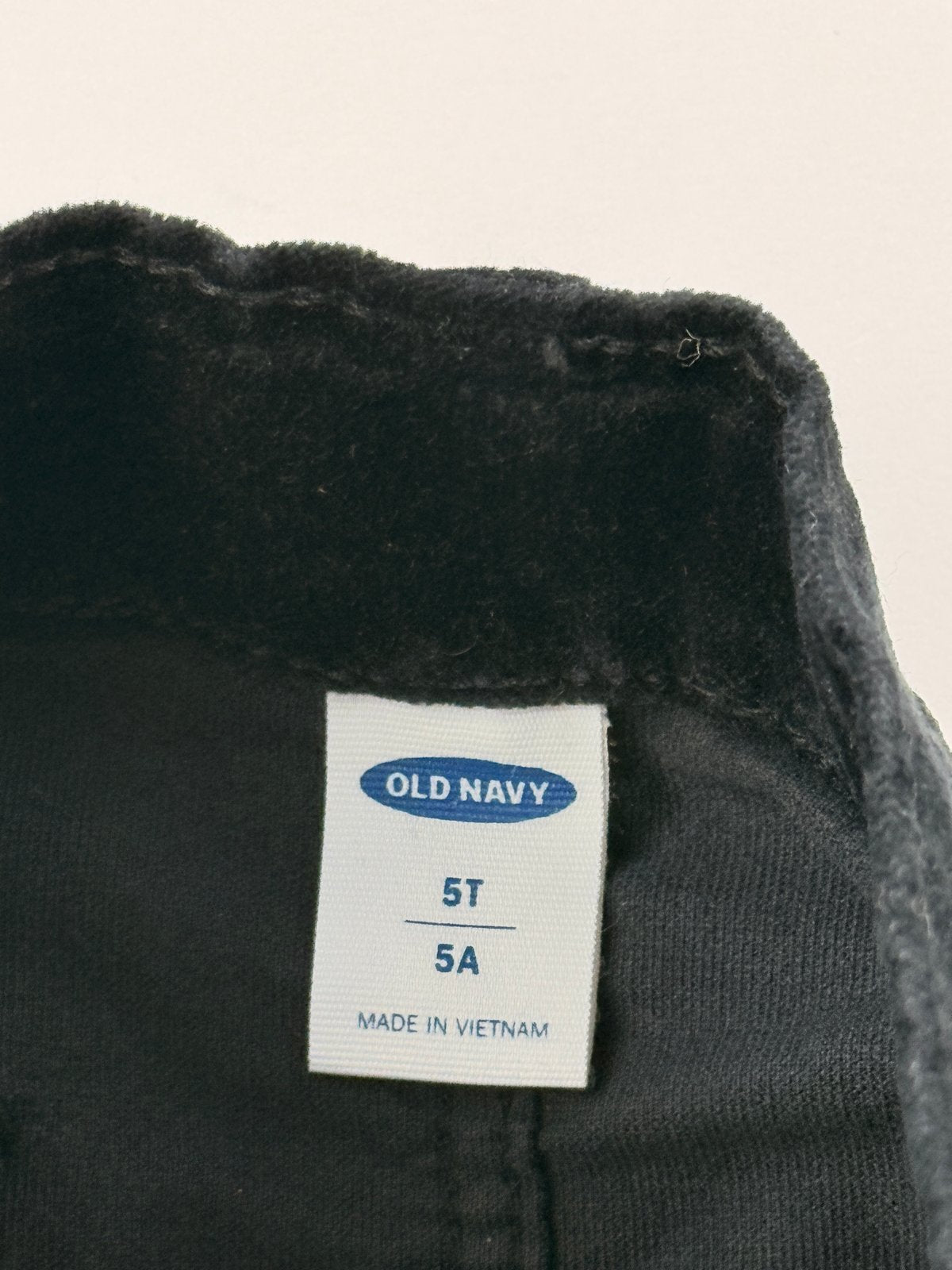 Old Navy Black Velvet Button-Front Skirt 5T