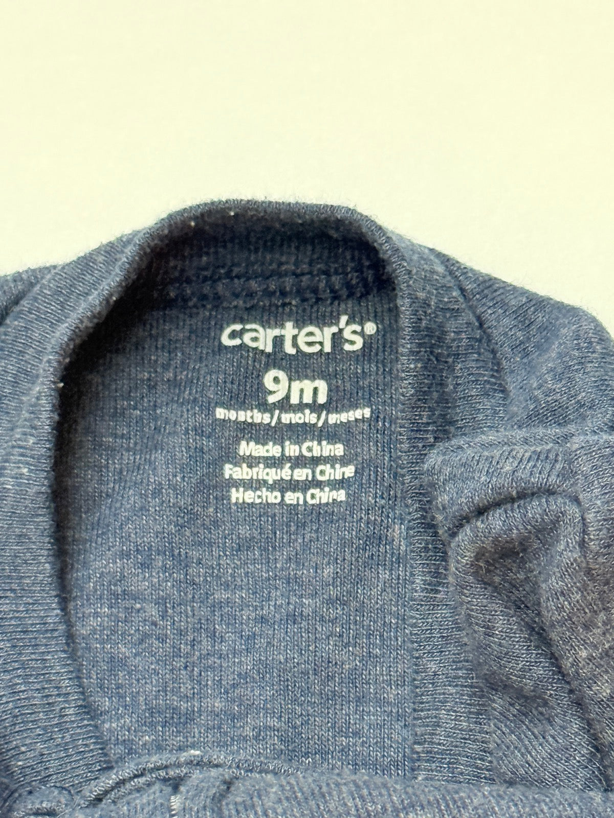 Carter's Navy Footed Sleeper 9M