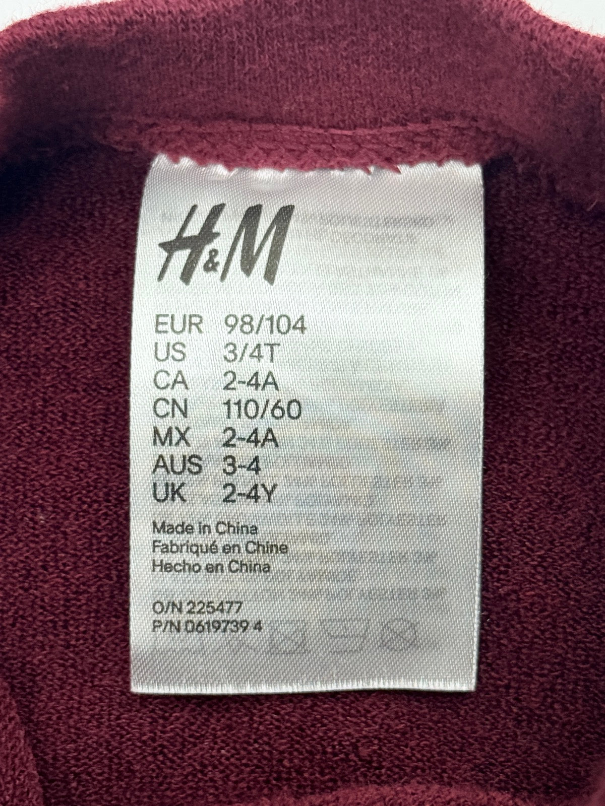 H&M Cat Polka Dot Leggings 3/4T
