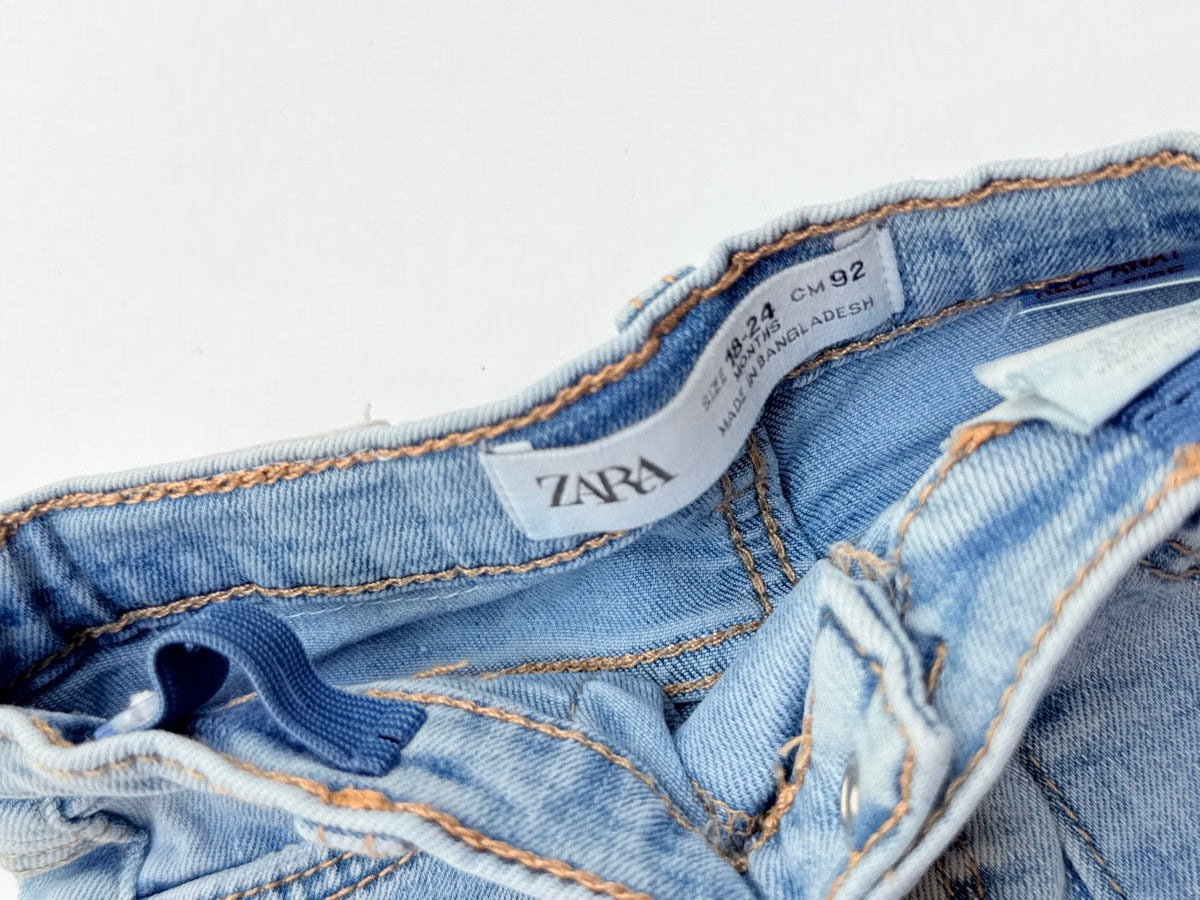 Zara Light Wash Flare Jeans 18-24m