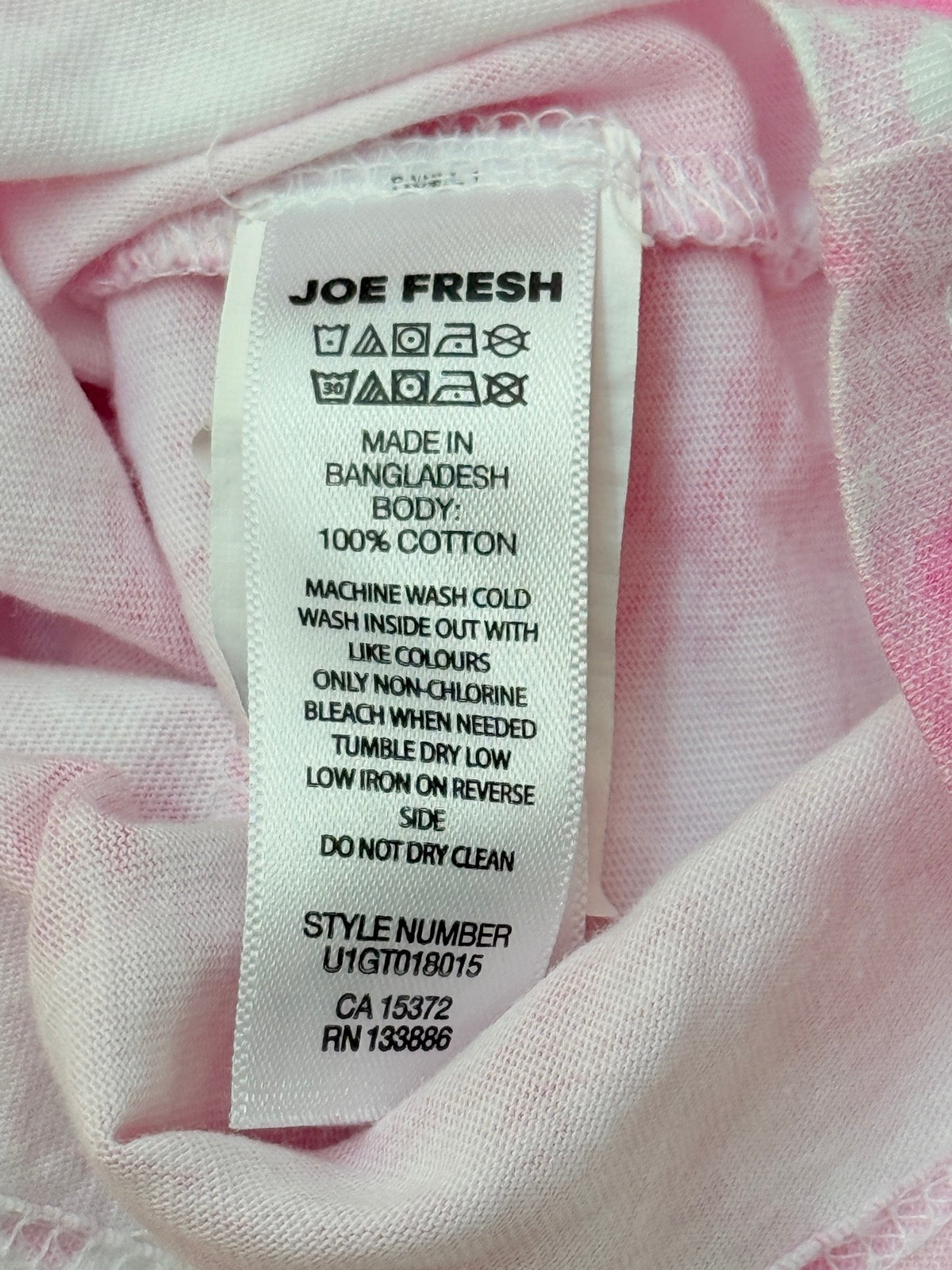 Joe Fresh Pink Tie-Dye Romper 3T