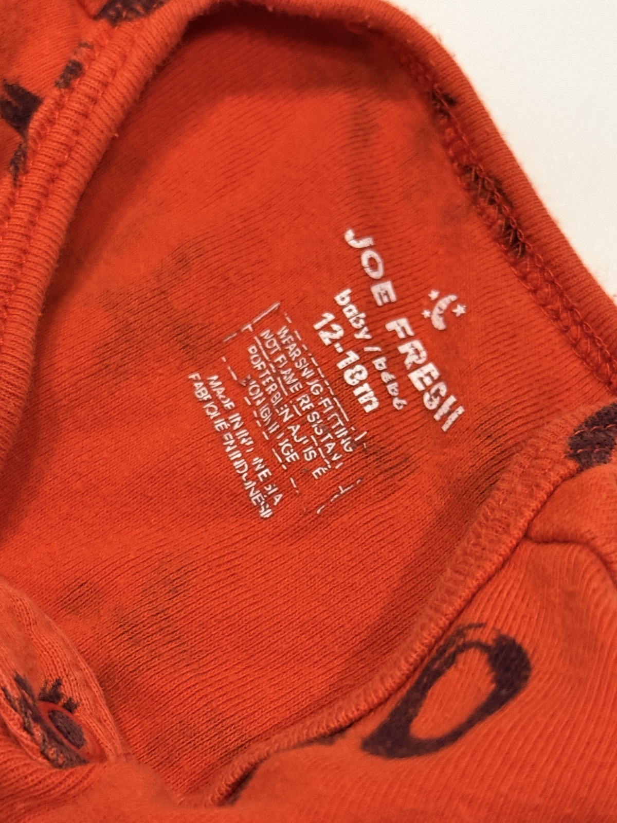 Joe Fresh XO Print Sleeper 12-18m