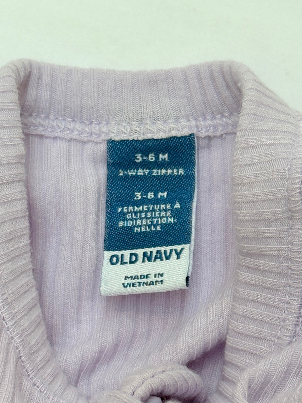 Old Navy Ribbed Zip Sleeper 3-6M