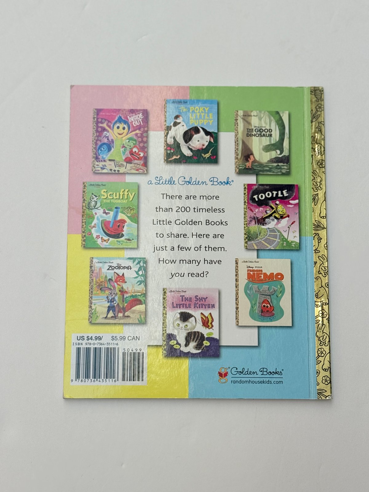 Disney Pixar Finding Dory Little Golden Book