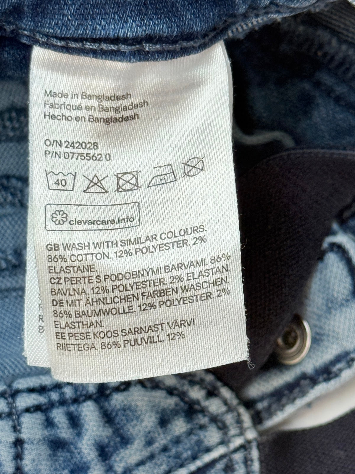 H&M Denim Overalls 12-18M