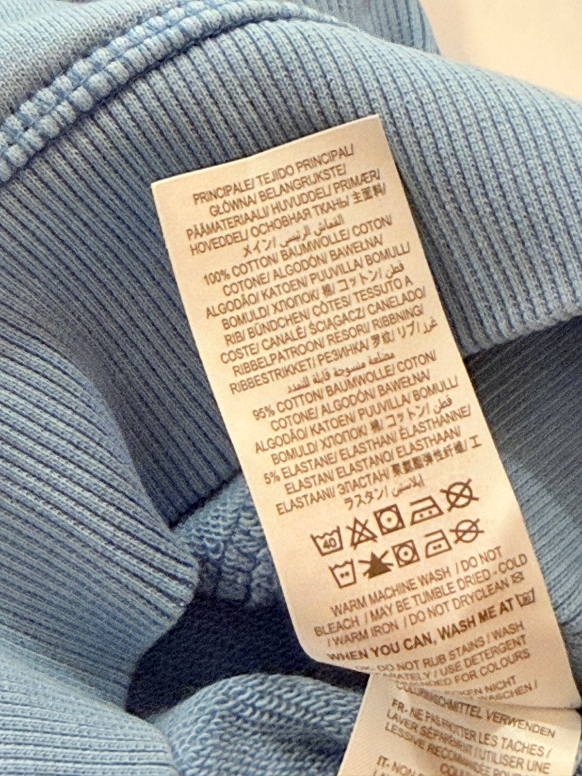 Boden Light Blue Hoodie 4-5Y
