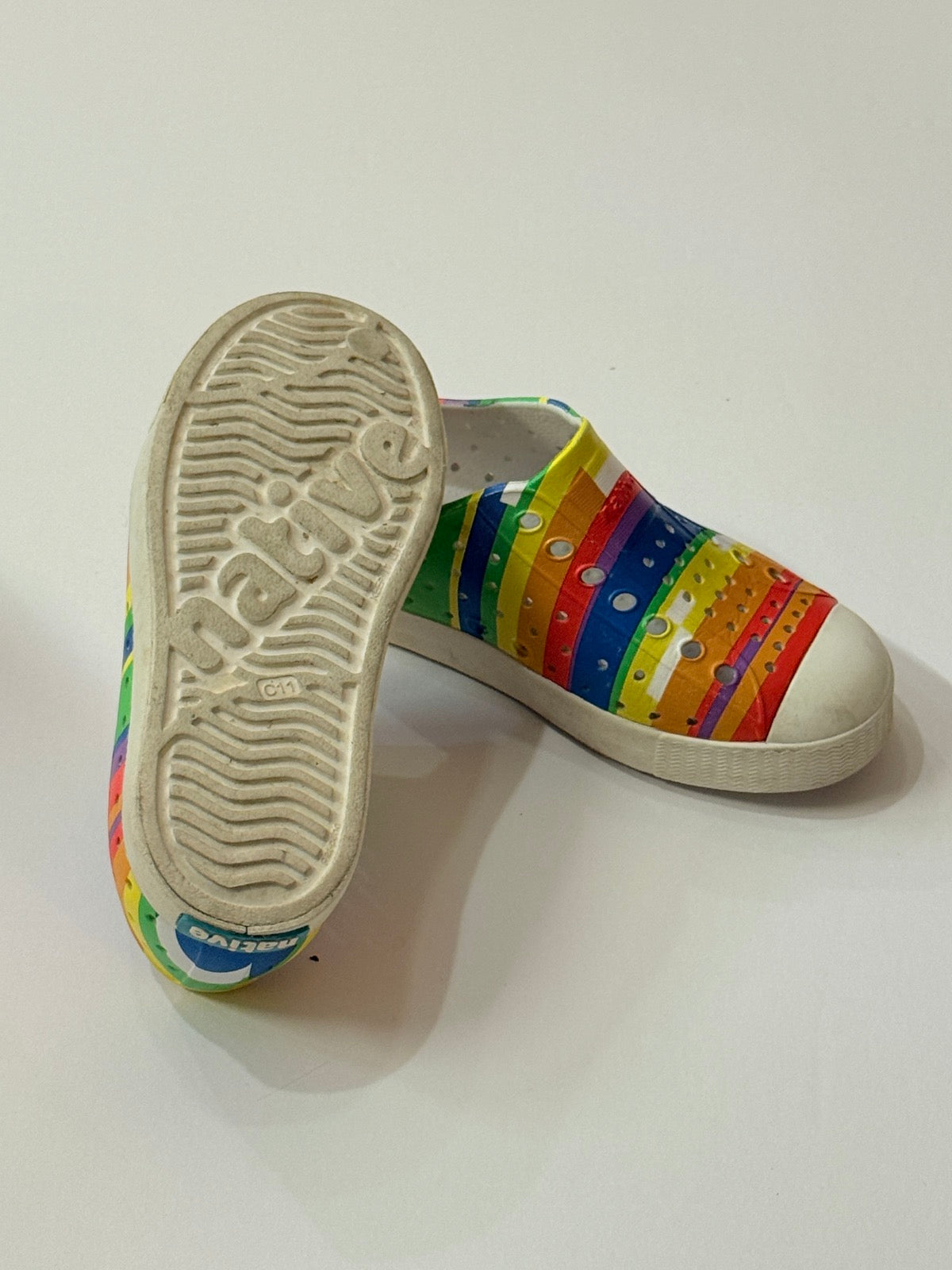 Native Jefferson Rainbow Slip-On Size C11
