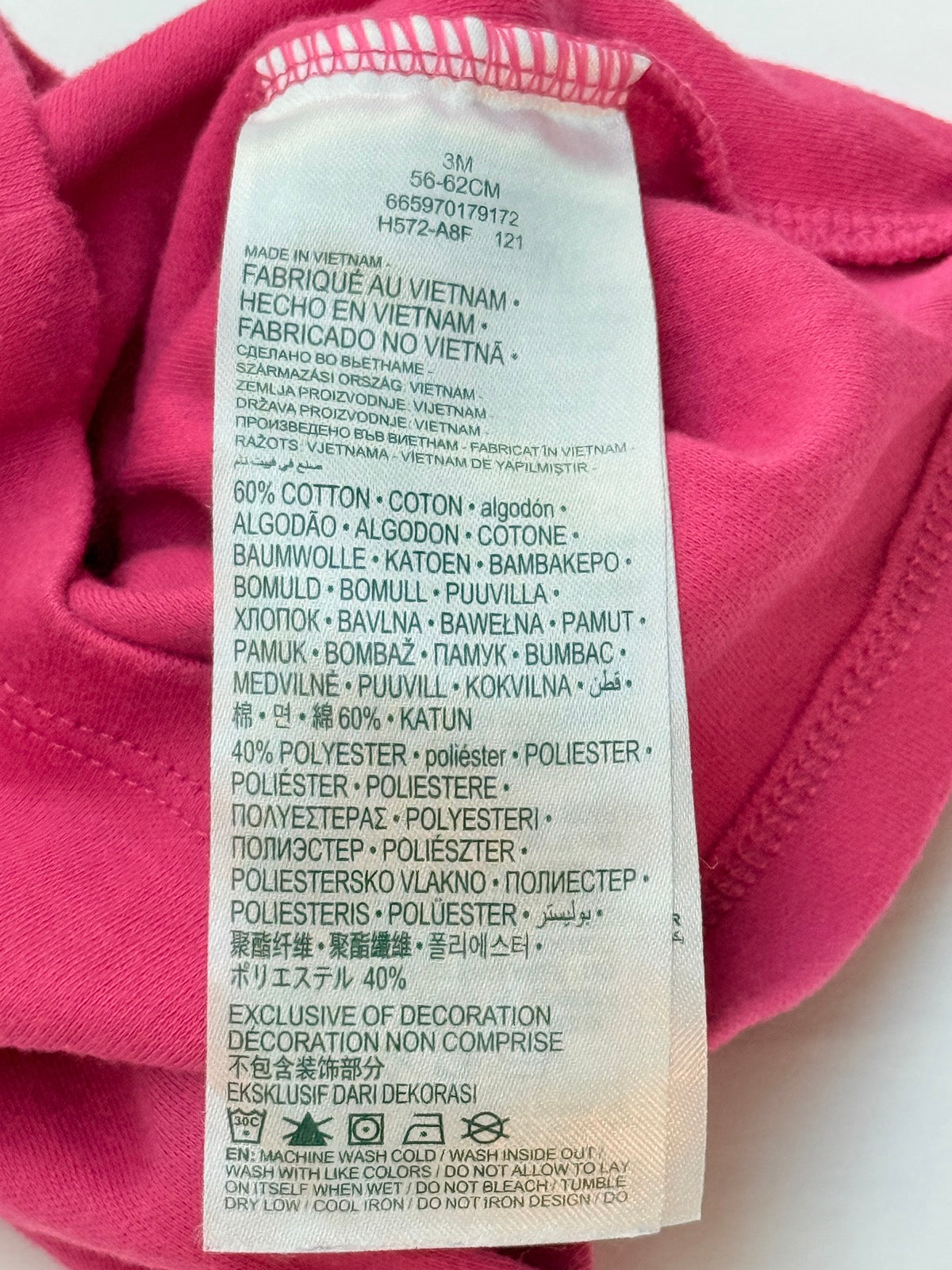 Nike Pink Logo T-Shirt 3M