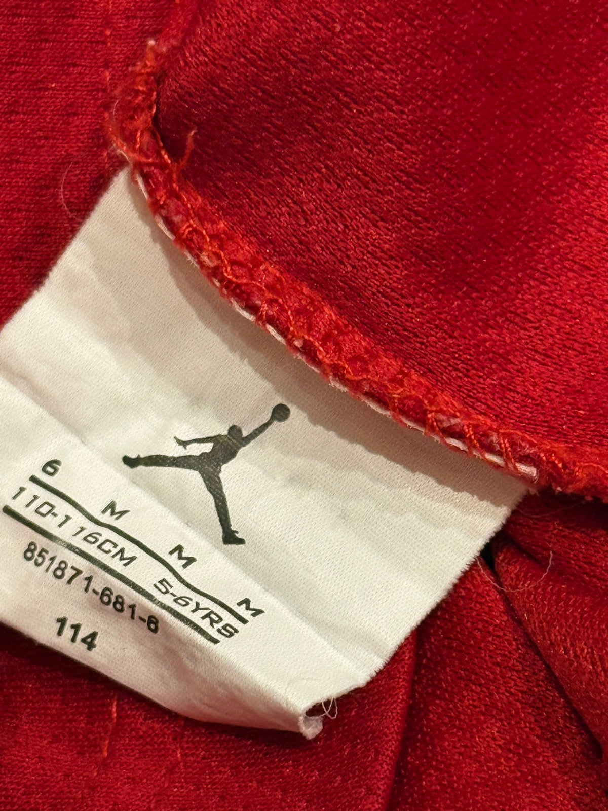Jordan Air Jumpman Jersey Tank Top Size 6