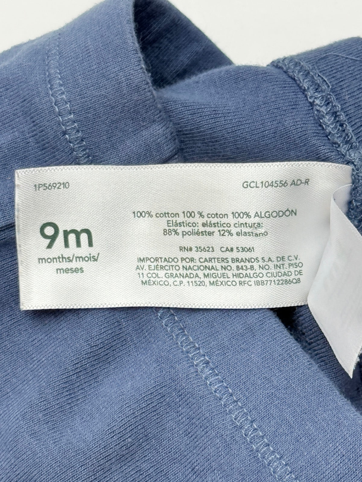 Carter's Ruffle Leggings Blue 9M