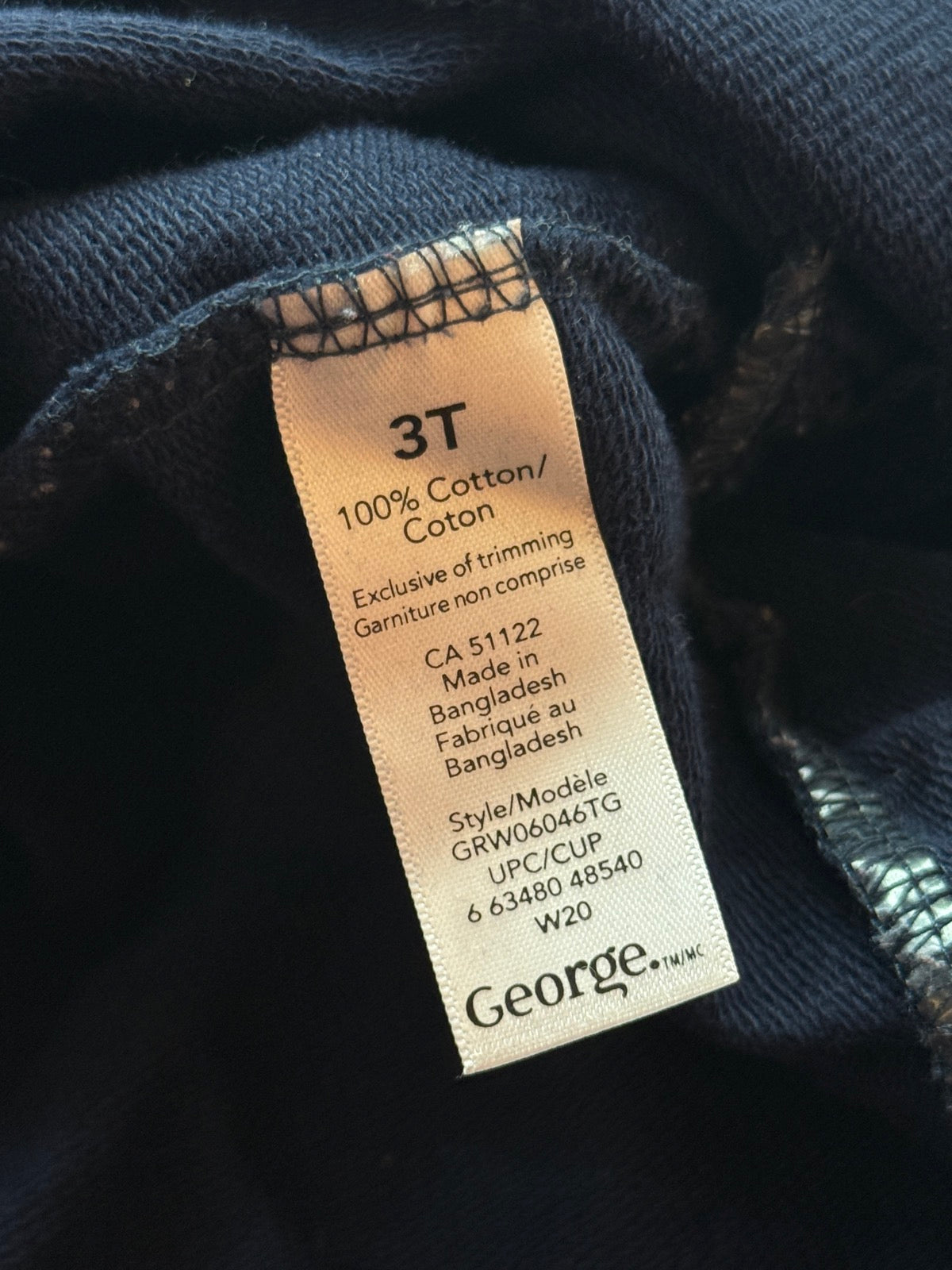 George Navy Love Hoodie Ruffle 3T
