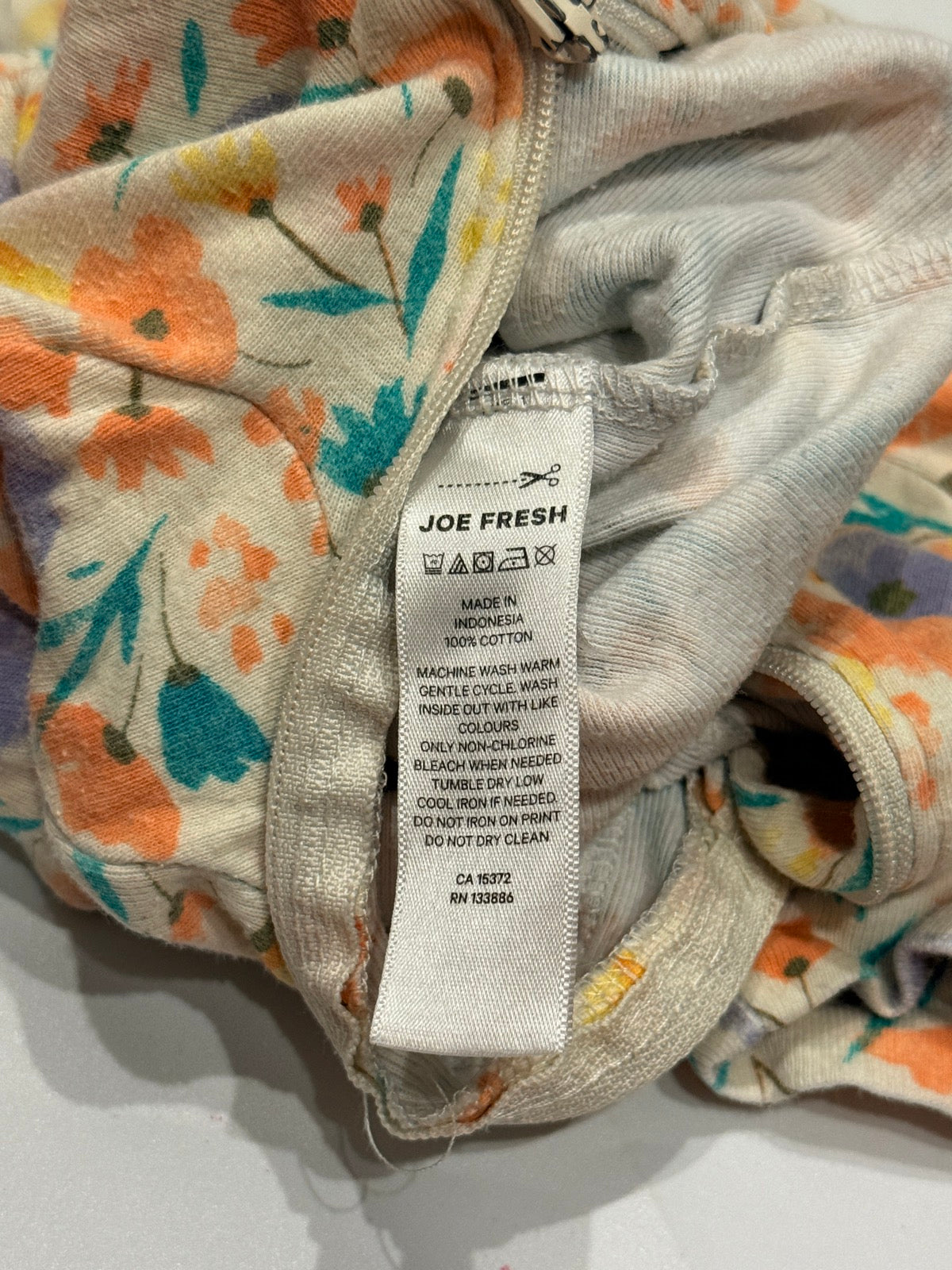 Joe Fresh Floral Footed Sleeper 3-6M
