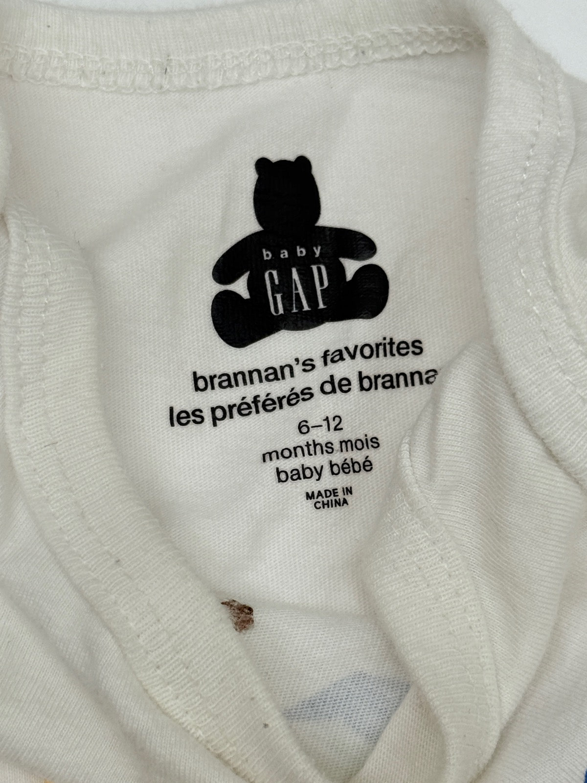 Baby Gap Dinosaur Print Bodysuit 6-12M