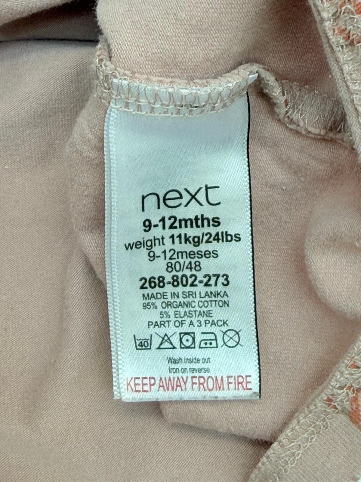Next Baby Zebra Print Long Sleeve Top 9-12m