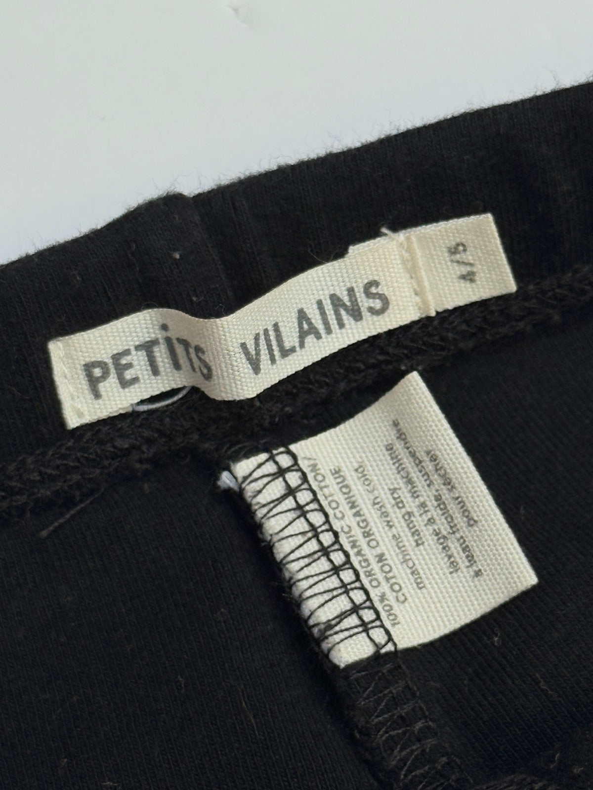 Petits Vilains Black Leggings Size 4 5