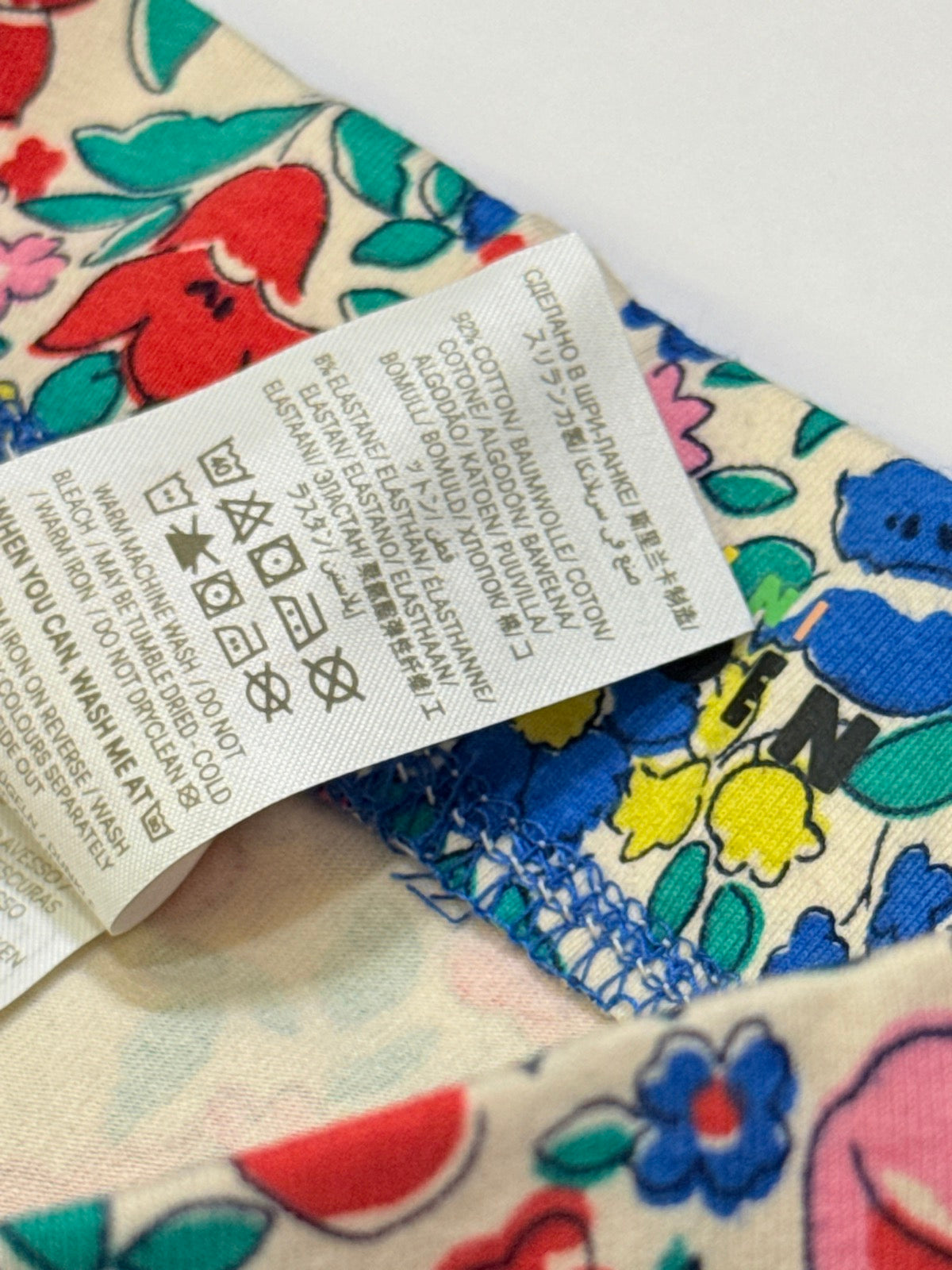 Mini Boden Floral Leggings Size 5-6Y