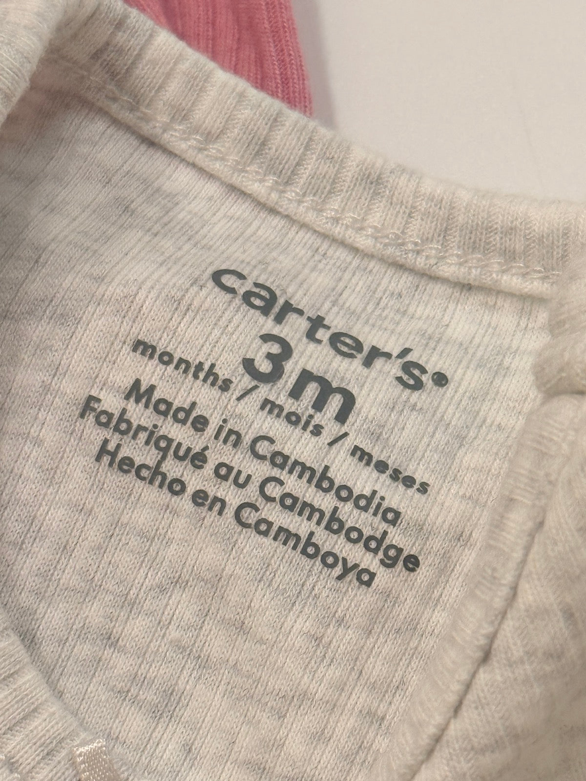 Carter's Ribbed Ruffle Bodysuits 2-Pack 3M