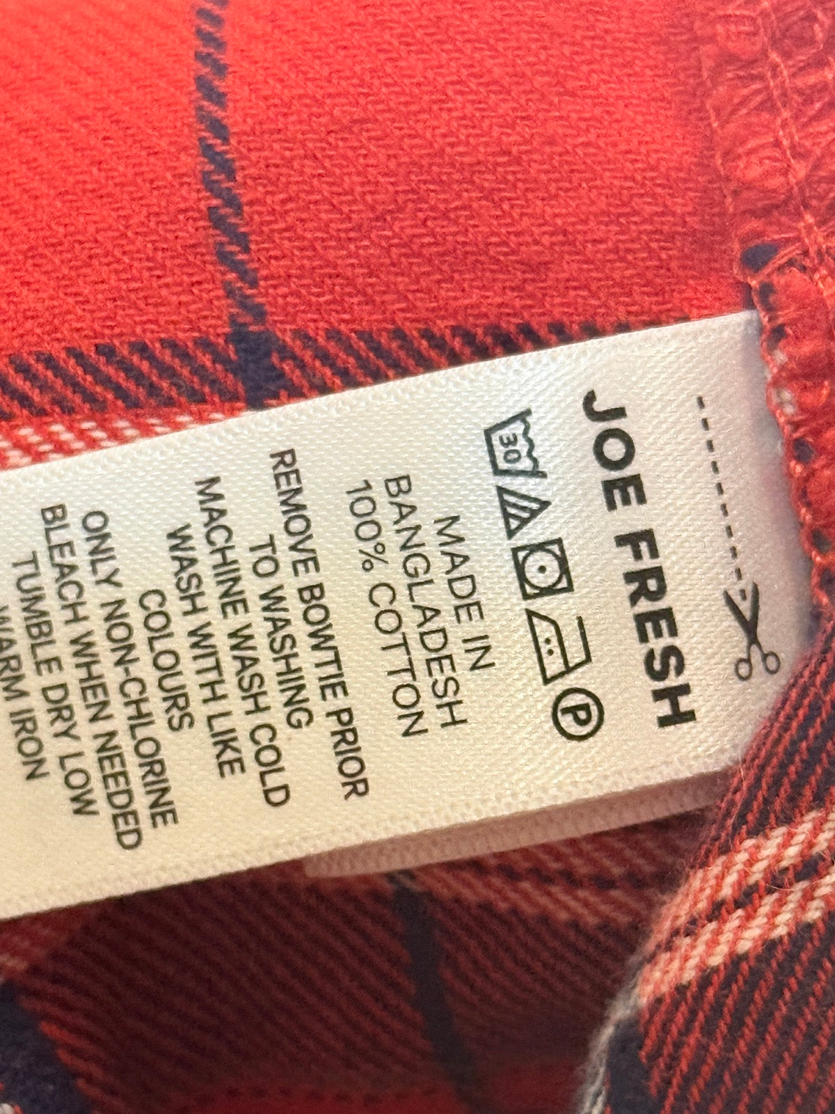 Joe Fresh Plaid Flannel Shirt 18-24M