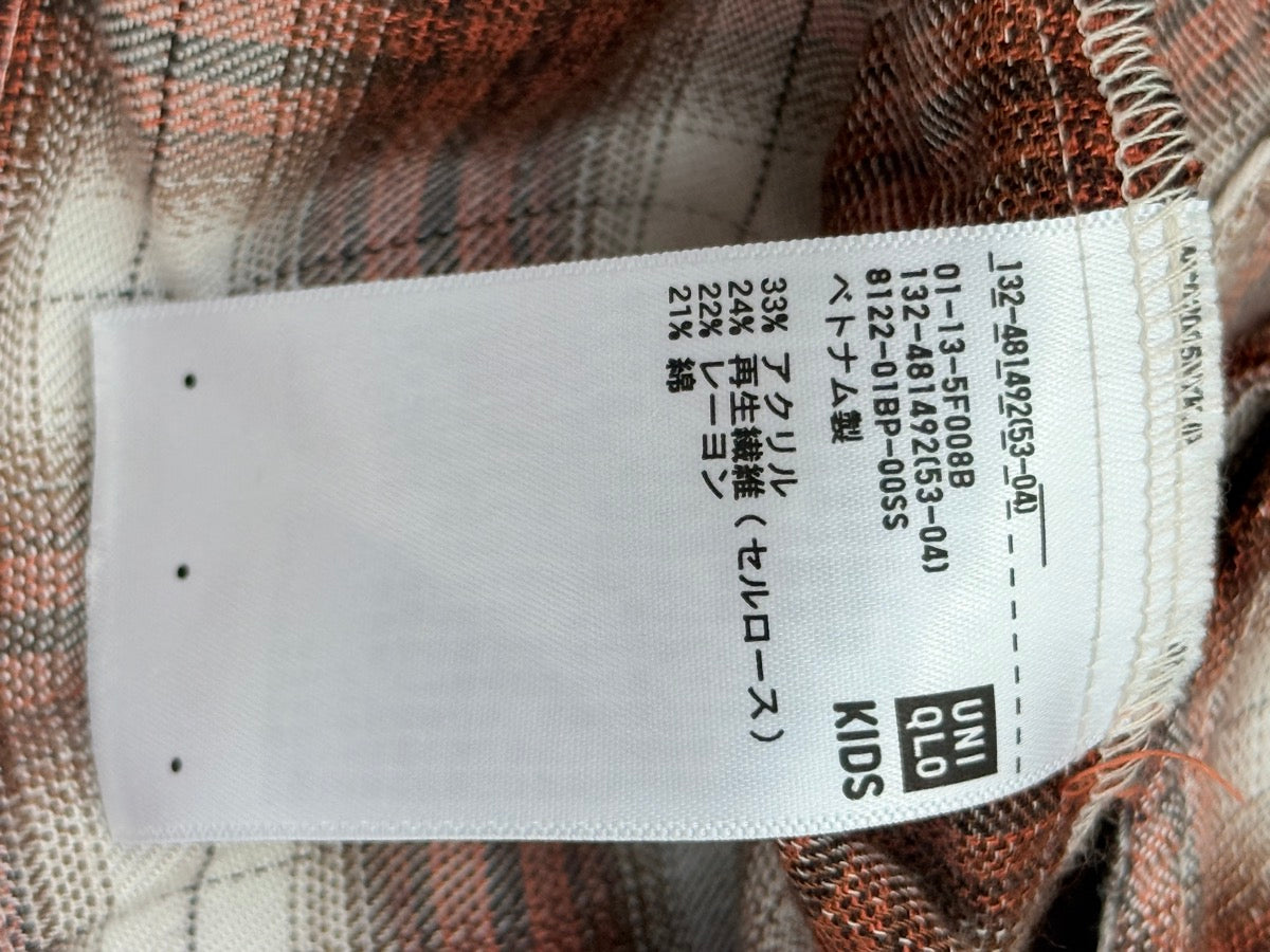 Uniqlo Kids Plaid Tiered Dress Size 4-5