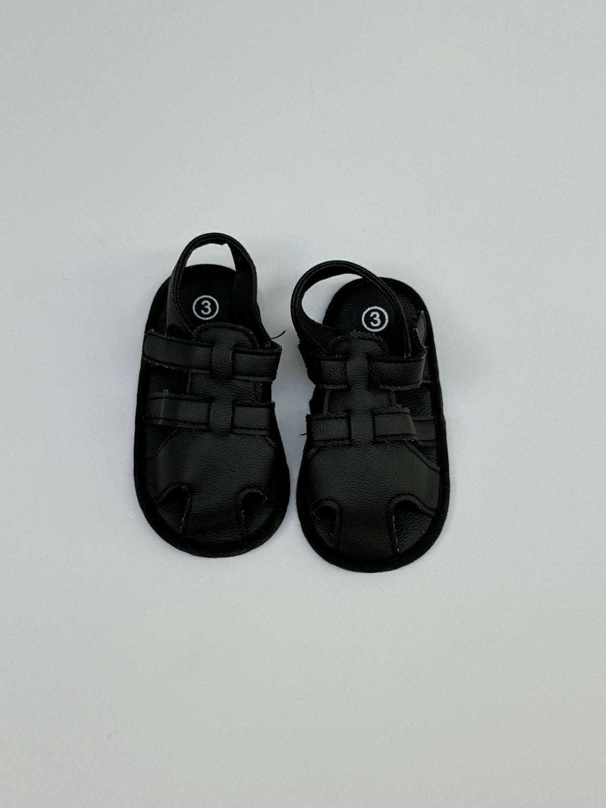 Baby Fisherman Sandals Black Size 3