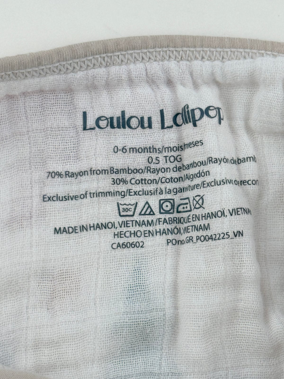 Loulou Lollipop Woodland Muslin Sleep Sack 0-6M